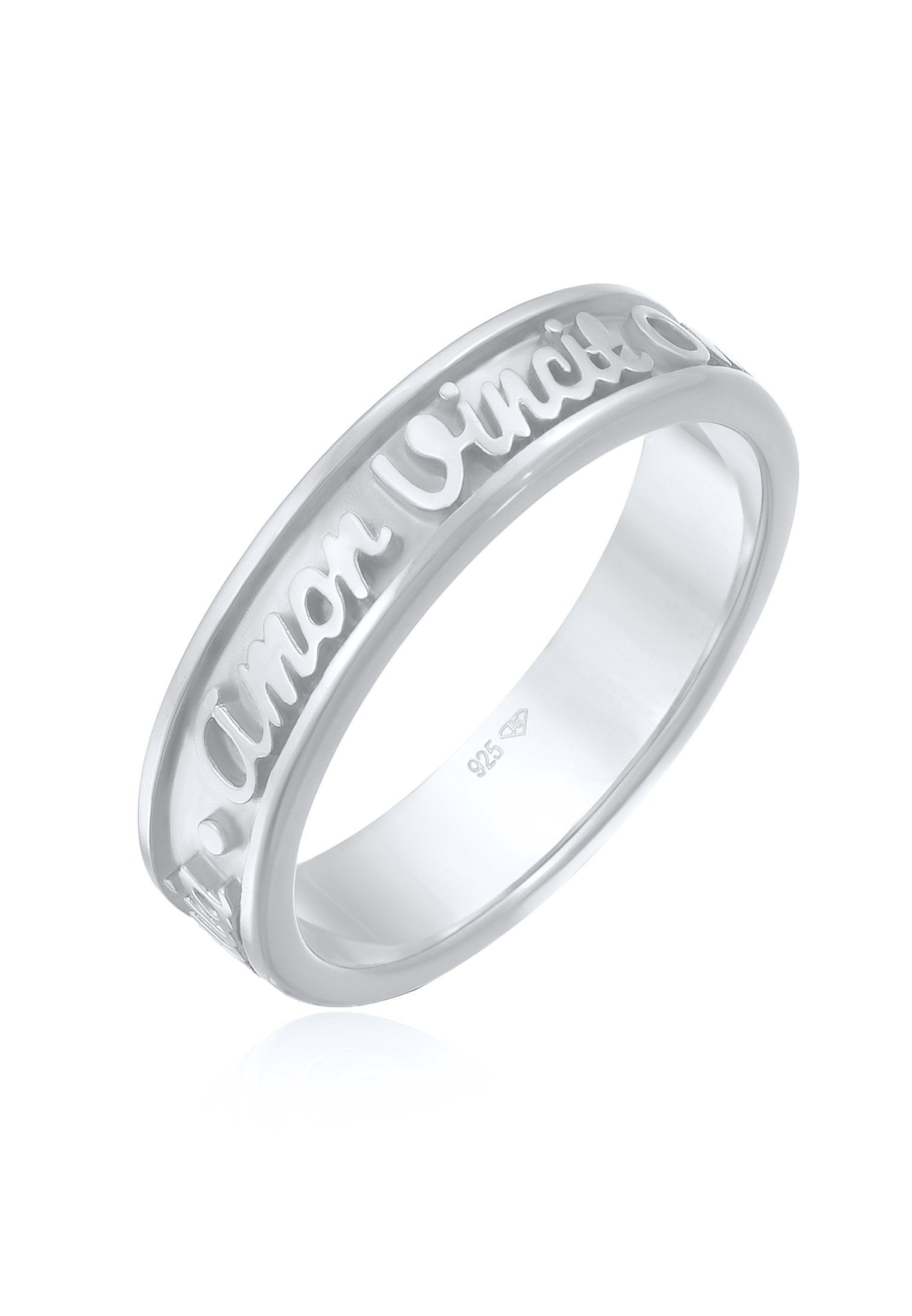 Elli Fingerring Bandring Worte Amor Vincit günstig online kaufen