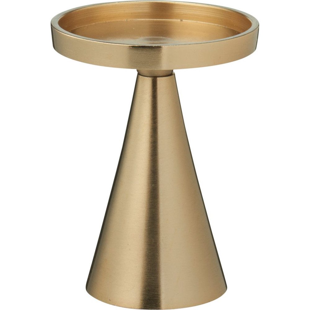 Koopmann Dekoteller Kerzenteller auf Zylinderfuß - mattgold - ca. 13 cm hoc günstig online kaufen