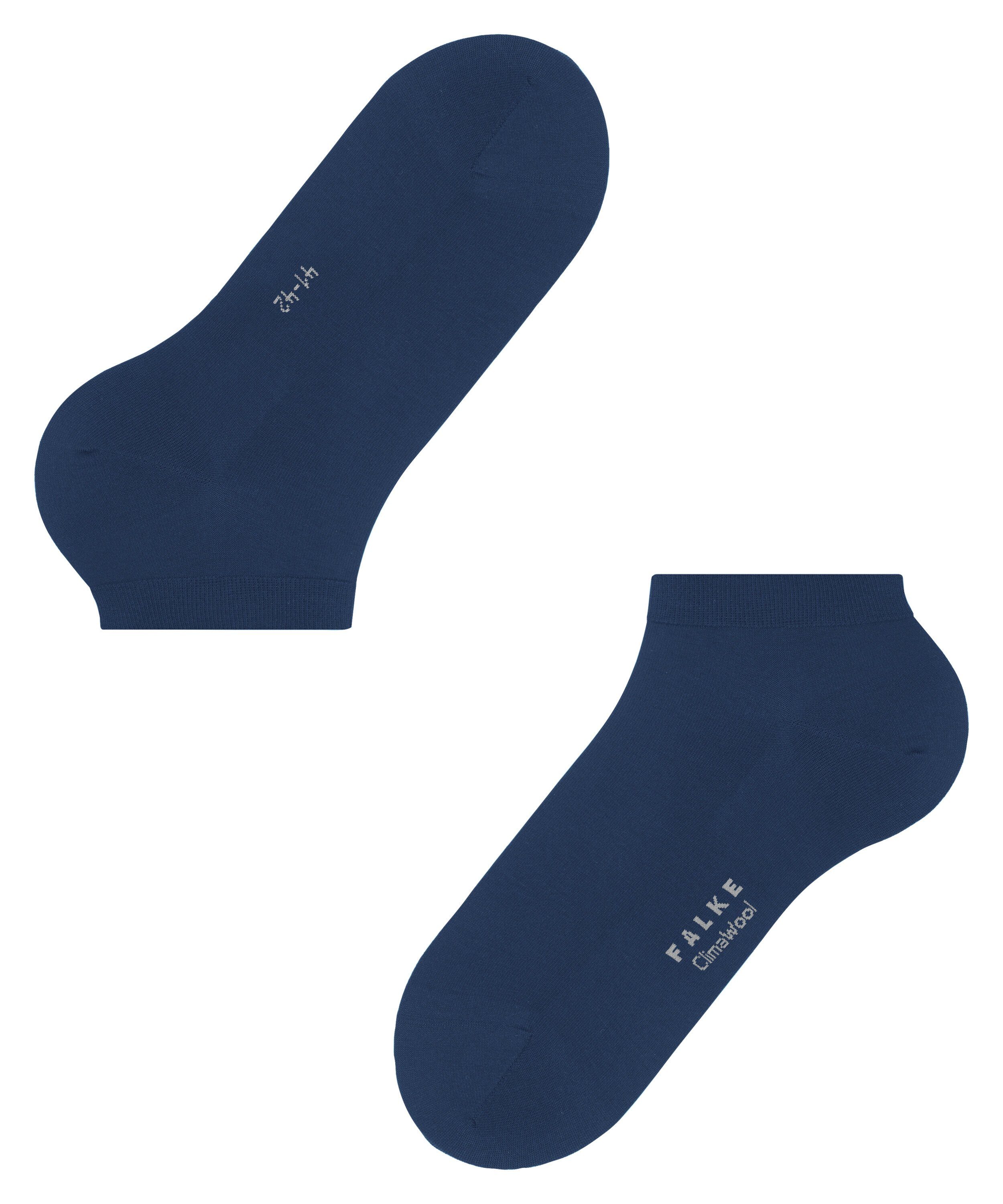 Sneakersocken royal mit ClimaWool (6000) FALKE nachhaltigem Garn blue (1-Paar)