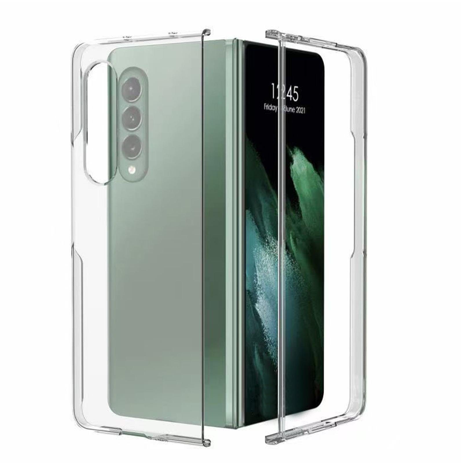 Numerva Handyhülle Hülle Shell Case für Samsung Galaxy Z Fold 3, Transparente Hülle Bumper Case Cover