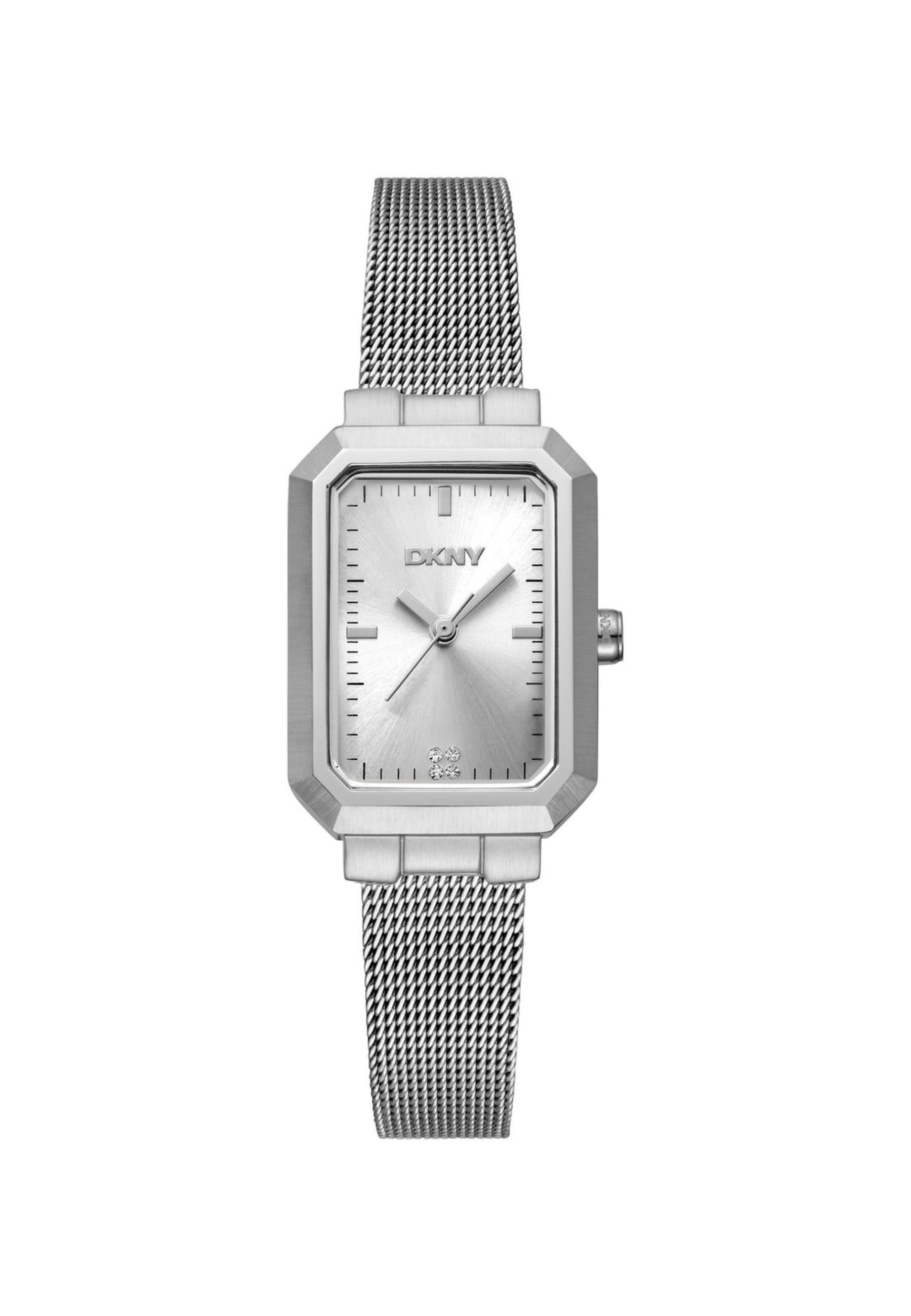 DKNY Automatikuhr Uptown Midi - Silber, (Set)