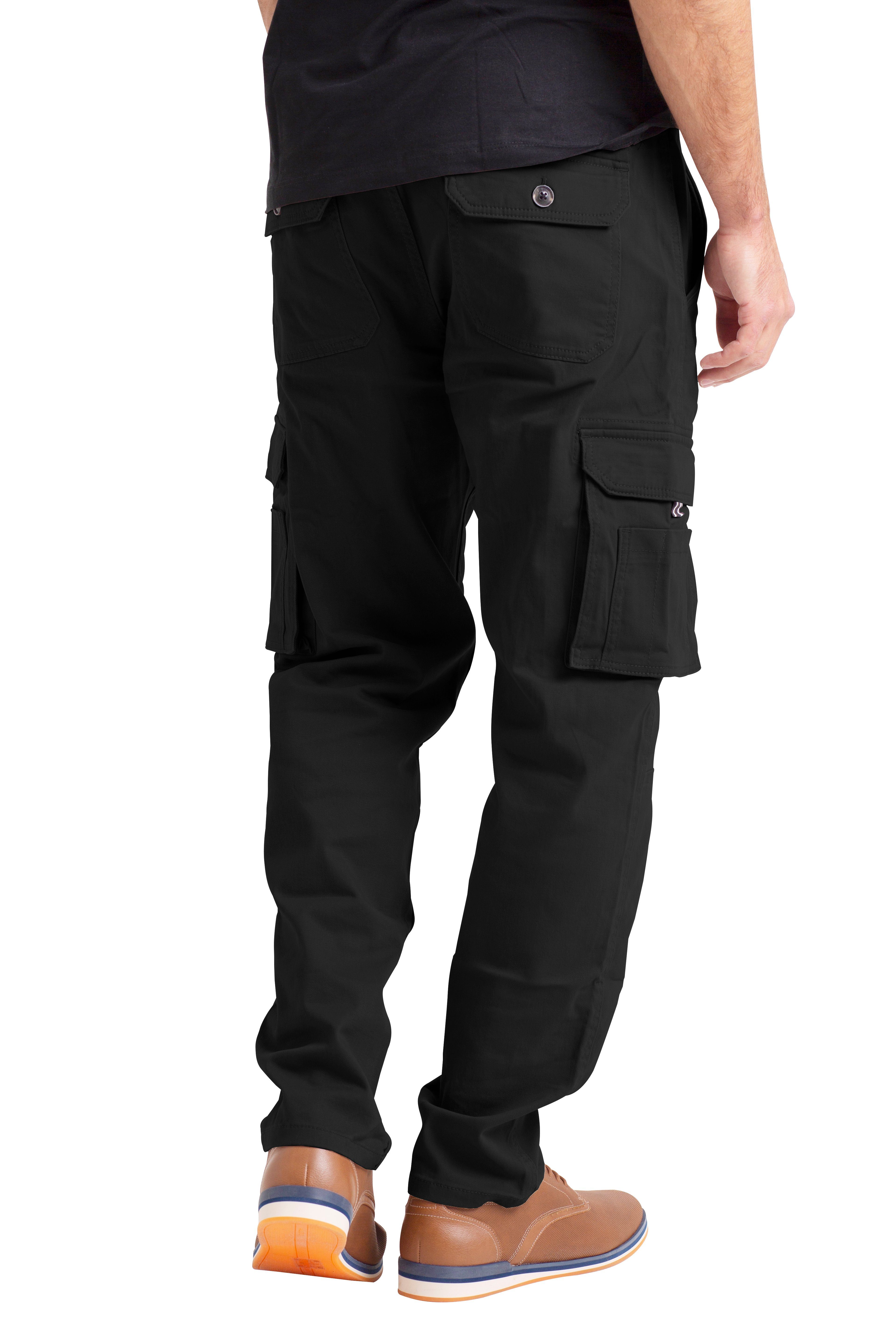 BlauerHafen Cargohose Herren Flex Cargo Arbeitshose Schwerlast strecken lässig Arbeiten Hose