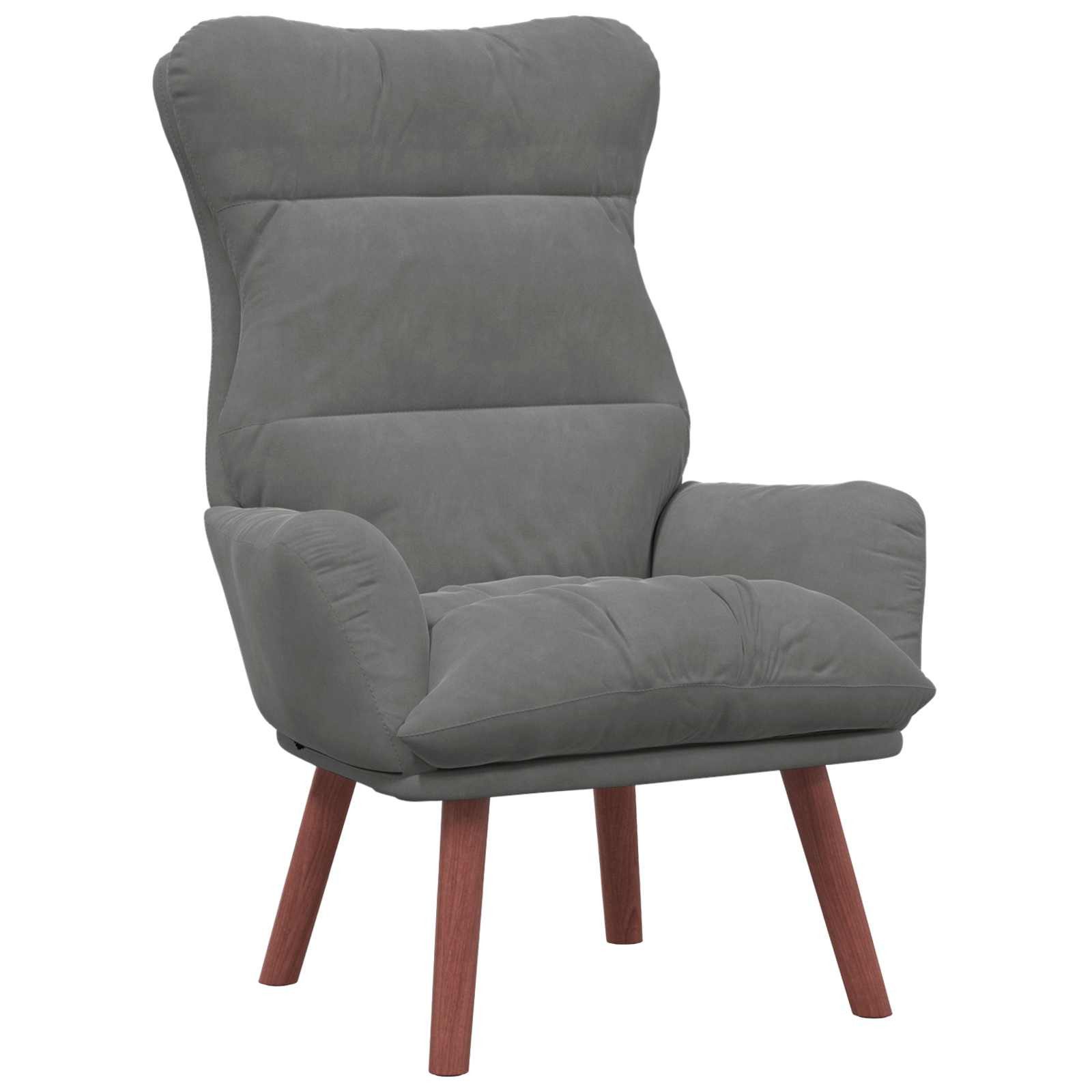 vidaXL Sessel Sessel Dunkelgrau Samt (1-St)