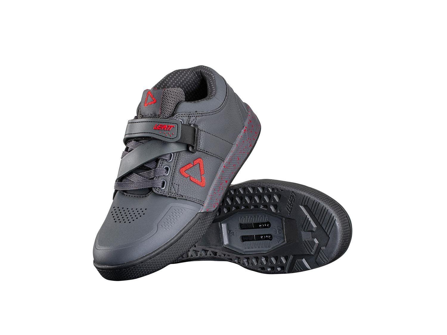 Klickpedal-Schuhe Schuh Leatt 45,5 Titanium Clip 4.0 Fahrradschuh Shoe Leatt
