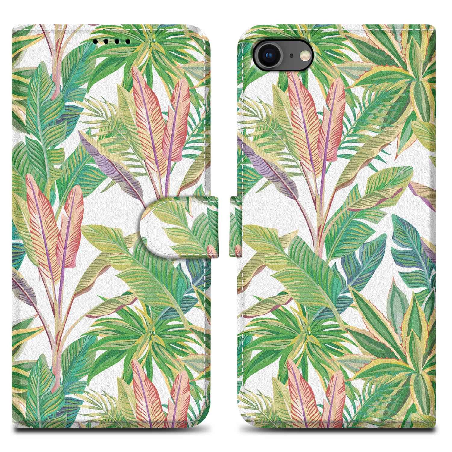 Cadorabo Handyhülle für iPhone 7 / 7S / 8 / SE 2020 Hülle Apple iPhone 7 / 7S / 8 / SE 2020, Handy Schutzhülle - Hülle, Standfunktion, Kartenfach, Magnetverschluss