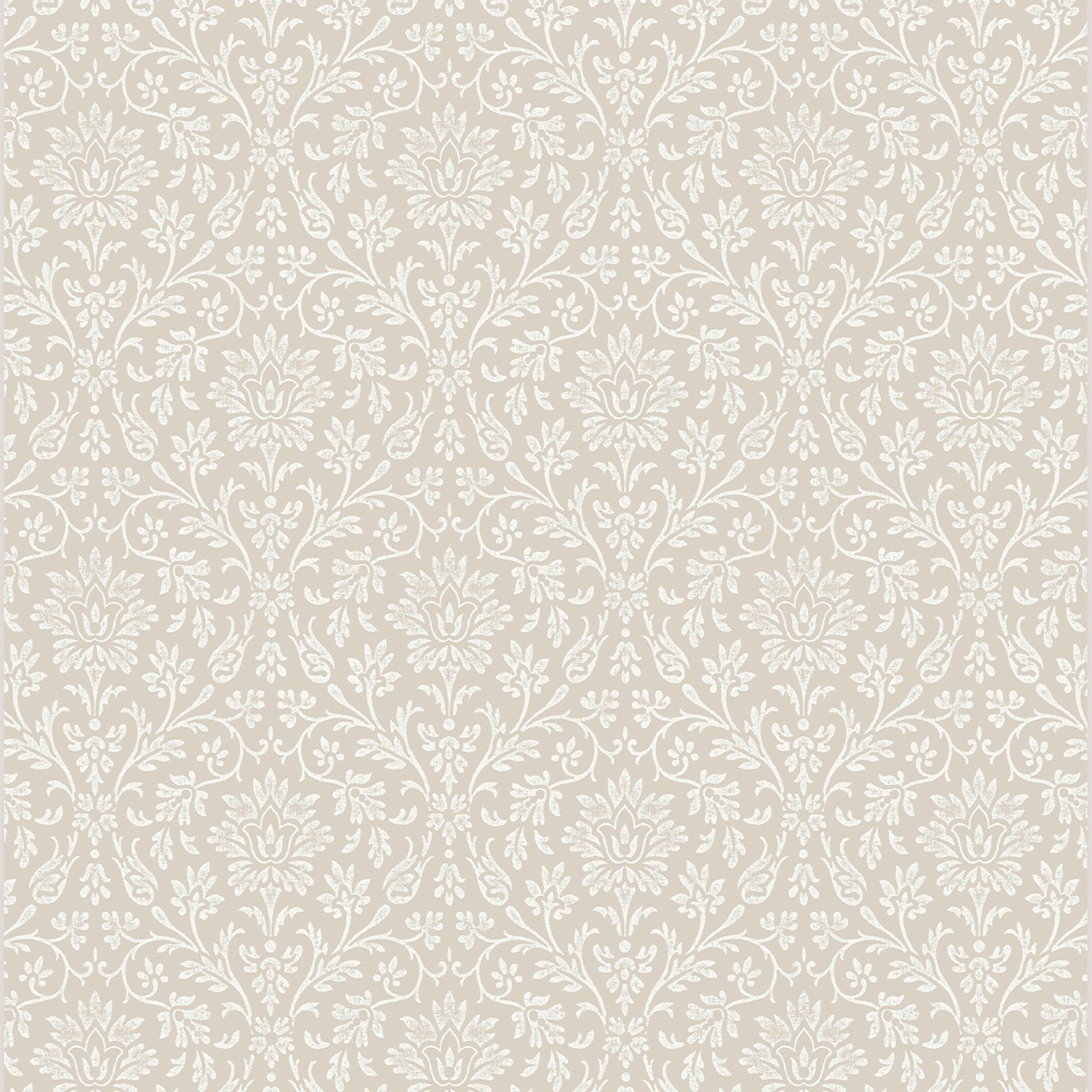 LAURA ASHLEY Vliestapete Annecy Dove Grau, glatt, botanisch, FSC® zertifiziert, mit lebhaftem Druck, 10 Meter Länge