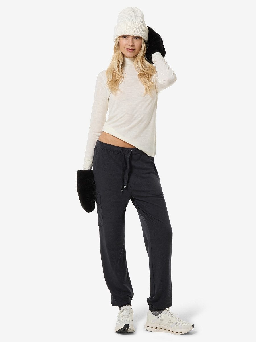 SUPER.NATURAL Funktionshose für Damen, Merino W SOLUTION DWR SWEATPANT wasserabweisend