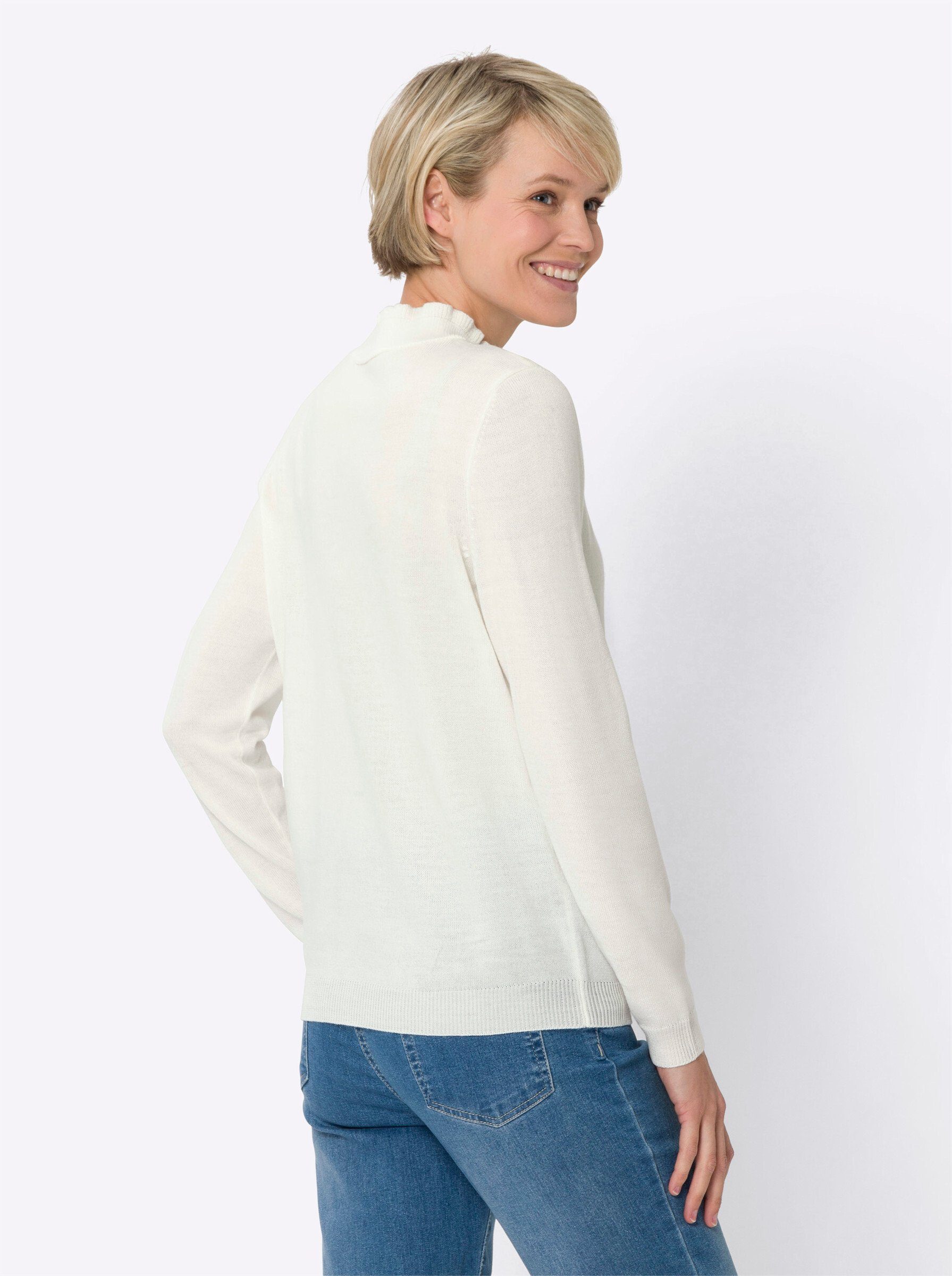 Sieh an! Strickpullover Stehkragen-Pullover günstig online kaufen