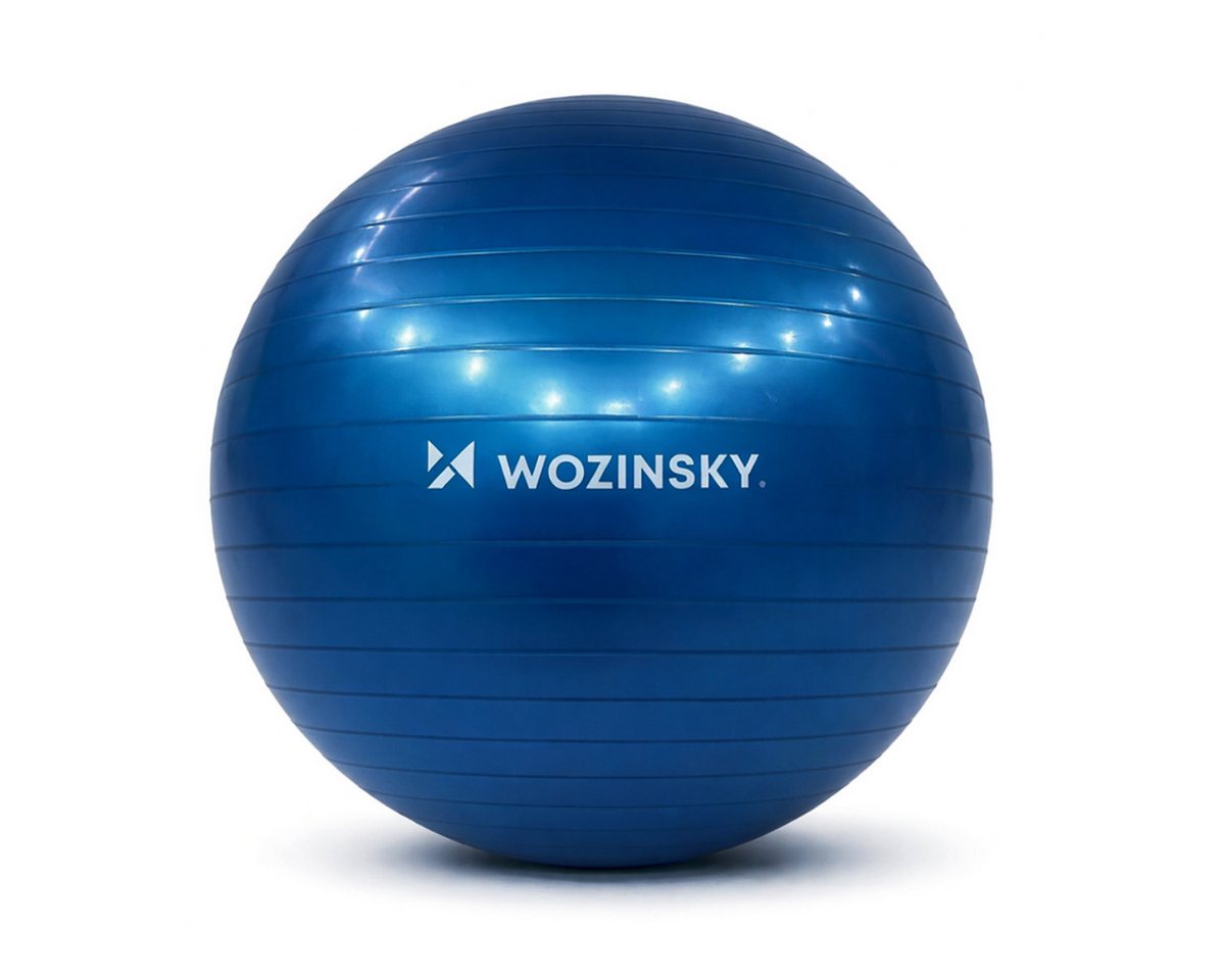 Wozinsky Gymnastikball WGB65 (Einzelprodukt, inklusive Pumpe), Rutschfeste Oberfläche für sicheres Training
