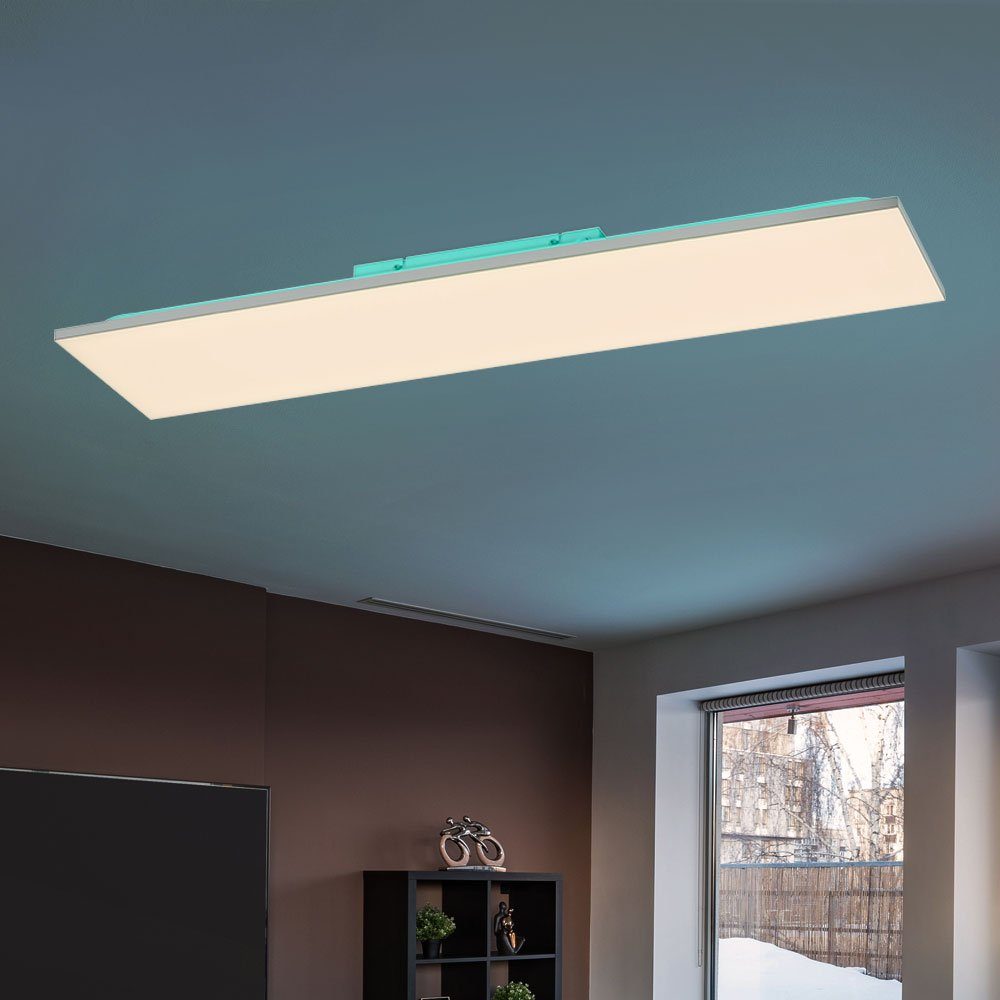 Warmweiß, LED dimmbar Deckenlampe LED etc-shop Deckenleuchte, Wohnzimmerleuchte verbaut, fest LED-Leuchtmittel Neutralweiß,