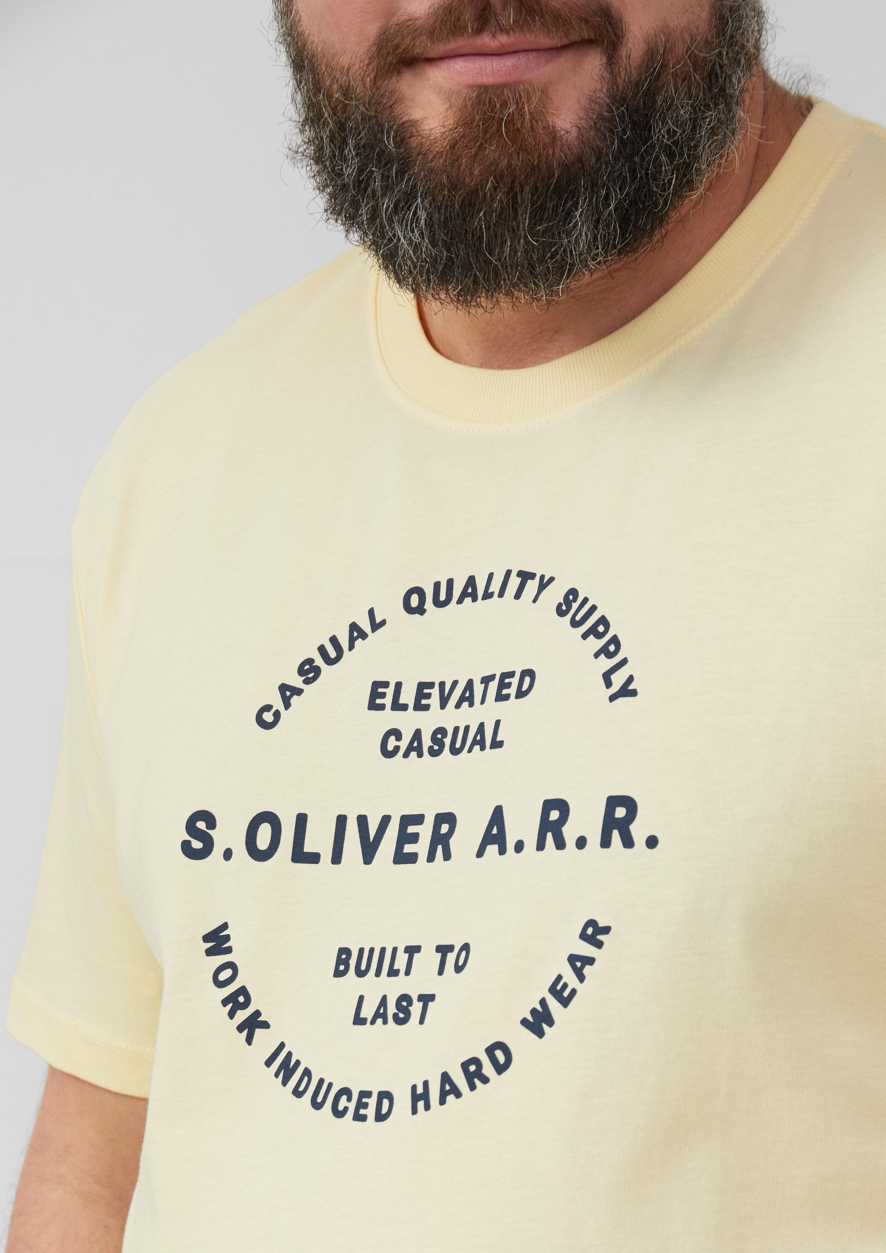 s.Oliver Kurzarmshirt T-Shirt mit Artwork günstig online kaufen
