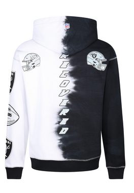 Recovered Kapuzenpullover Recovered Hoodie NFL - Las Vegas Raiders Ink Dye schwarz/weiß S