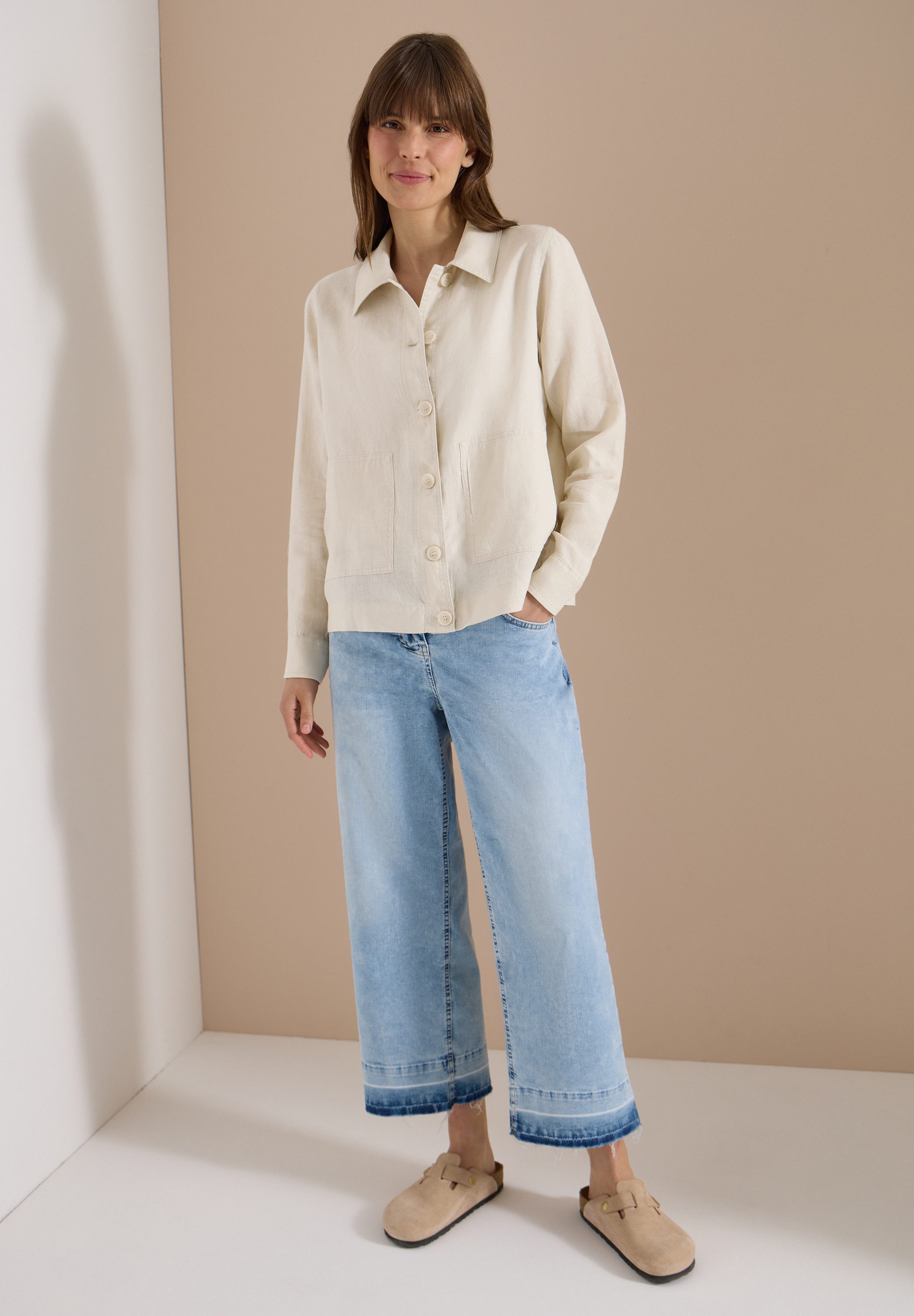 CECIL Hemdbluse aus Leinen