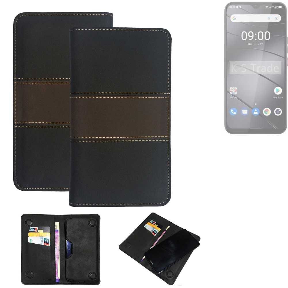 K-S-Trade Handyhülle für Gigaset GS5, Hülle Handyhülle Schutzhülle Walletcase Bookstyle Tasche Schutz