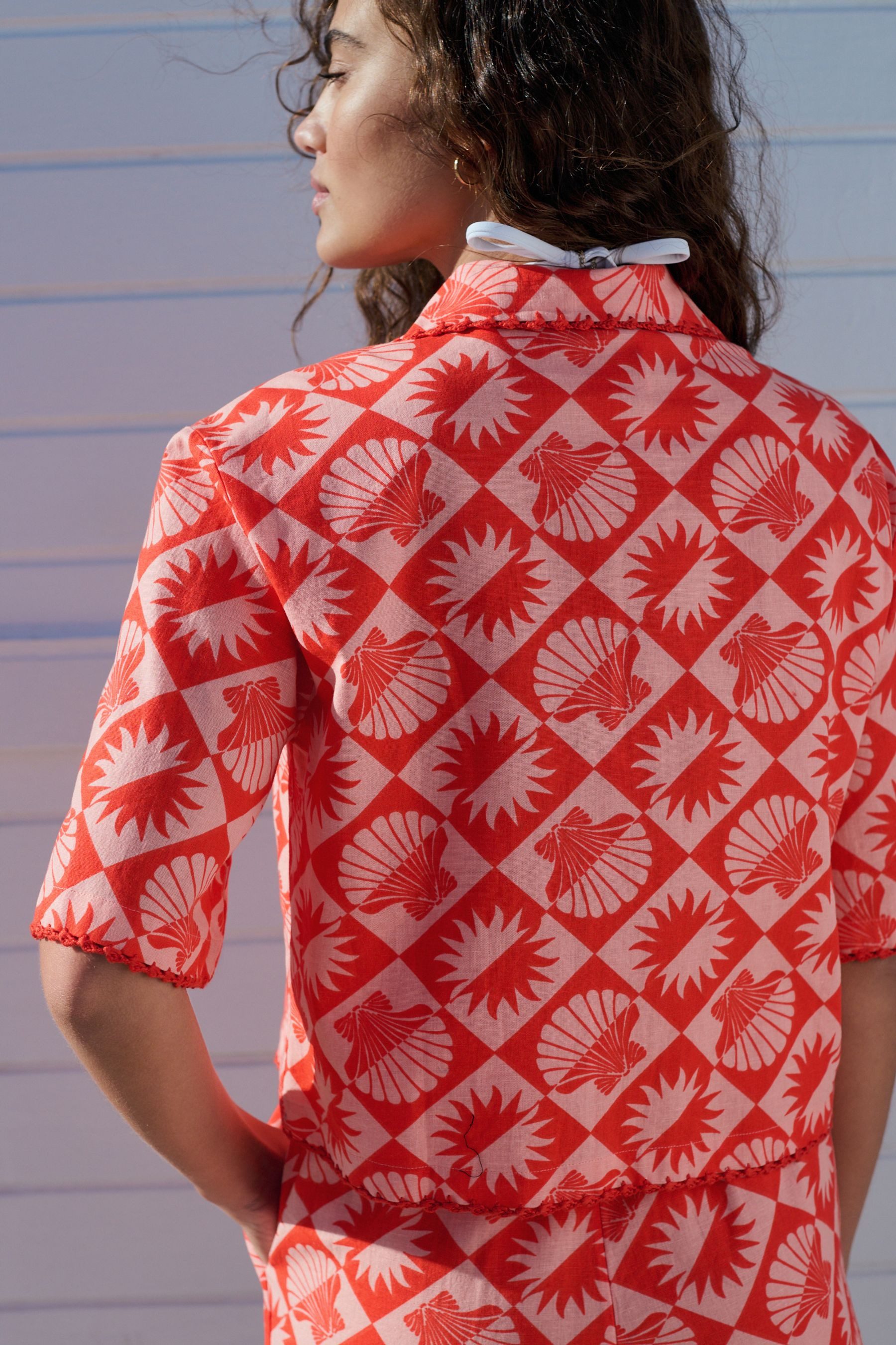 Next Kurzarmbluse Sommershirt mit Leinenanteil (1-tlg) günstig online kaufen