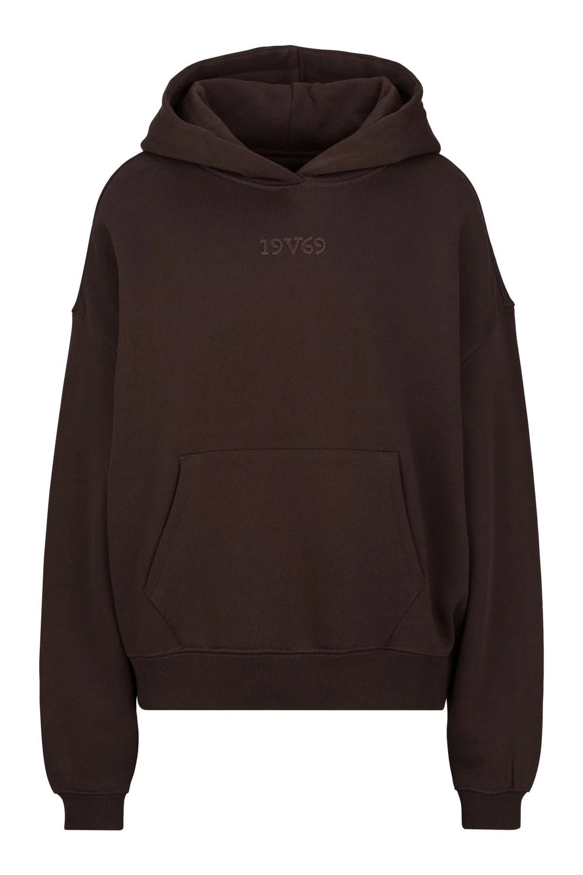 19V69 ITALIA Hoodie - Lässiger Baumwoll-Hoodie mit Oversize-Passform für Damen