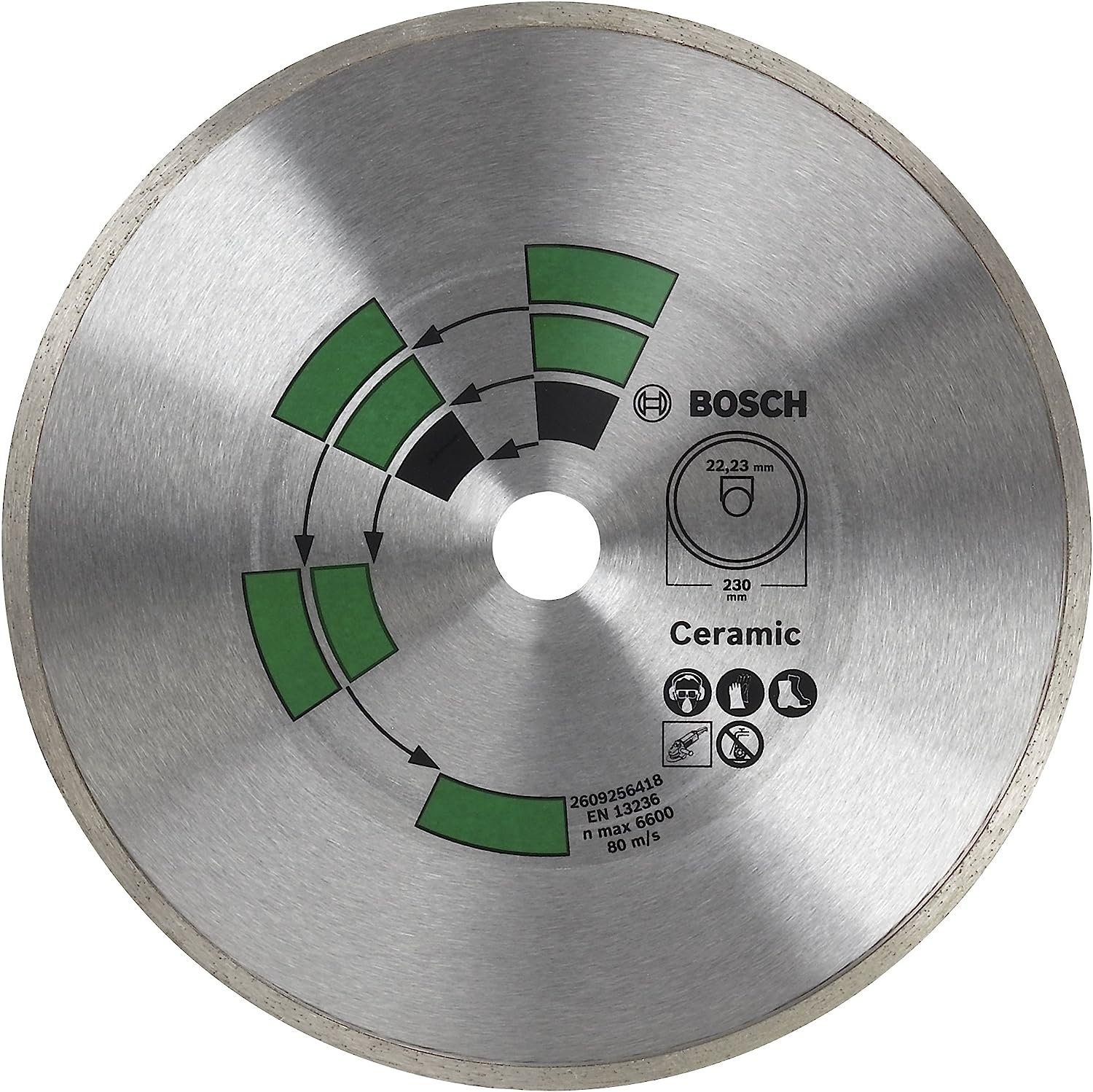 BOSCH Bohrfutter Bosch 125 Fliesen 2609256417 DIY Diamanttrennscheibe Top mm Keramik