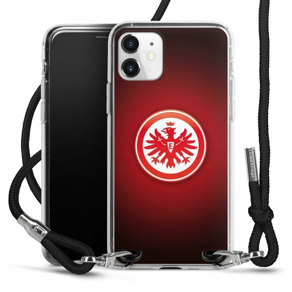 DeinDesign Handyhülle Eintracht Frankfurt Offizielles Lizenzprodukt Wappen,  Apple iPhone 11 Handykette Hülle mit Band Case zum Umhängen