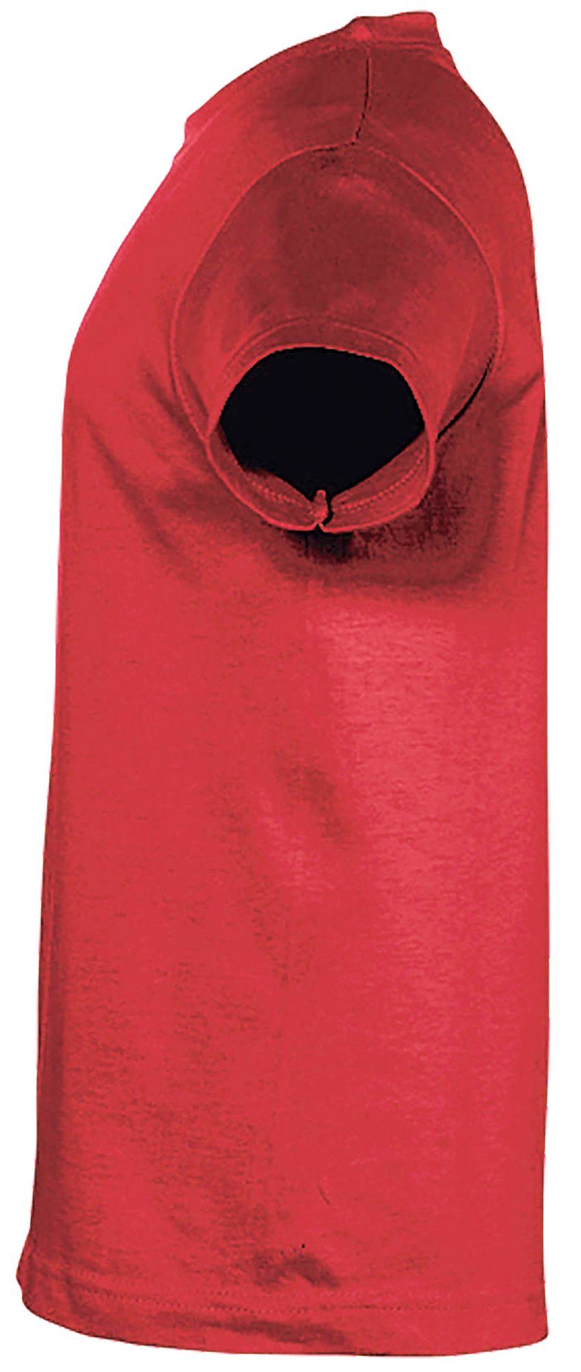 der Aufdruck, T-Shirt bedruckt gibt Hunde Welpe Baumwollshirt - mit MyDesign24 Pfötchen Kinder Print-Shirt rot i241 Labrador