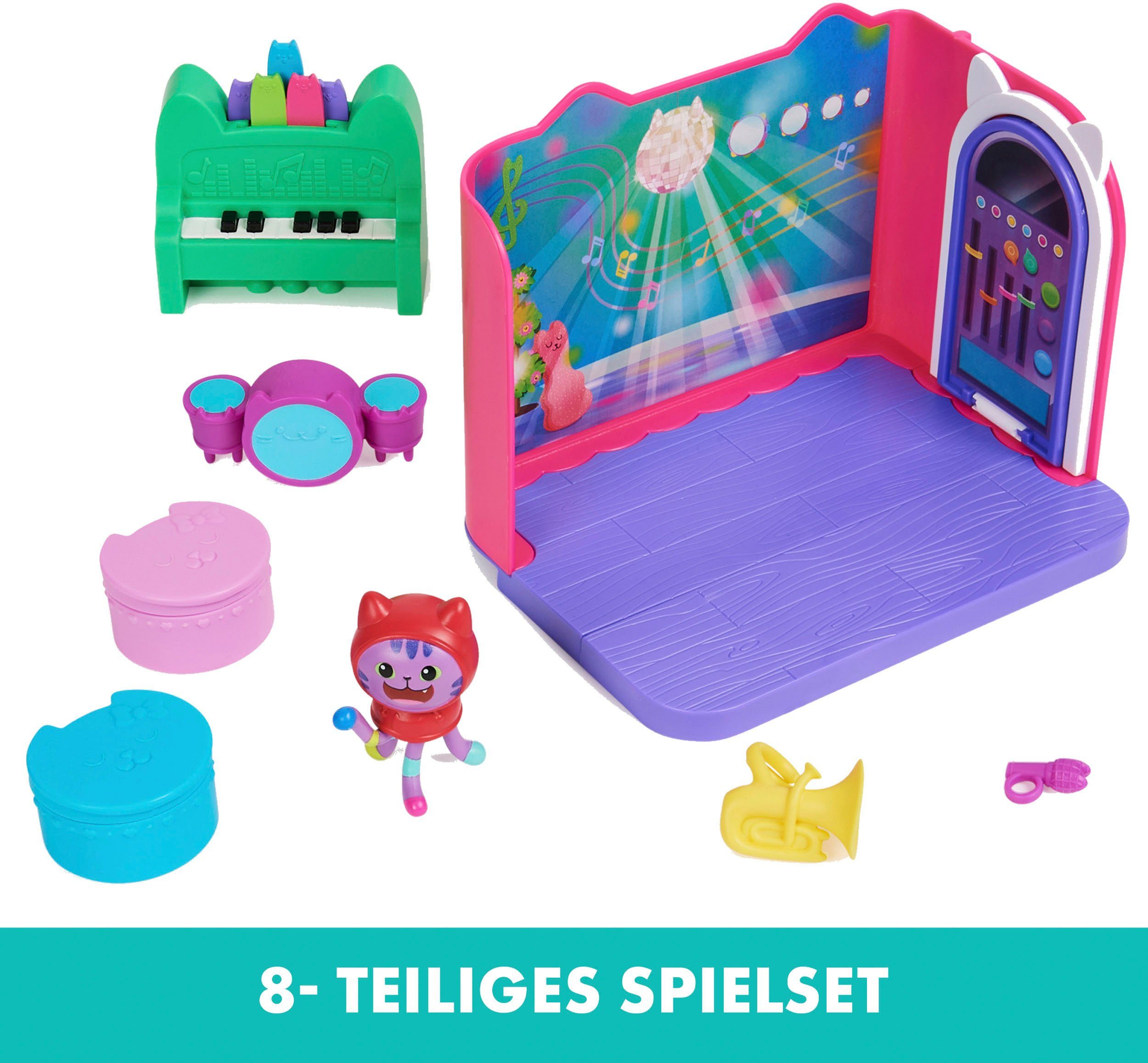 Spin Master Spielwelt Gabby's Dollhouse – Deluxe Room – DJ Catnip's Musikzimmer – Bild 3 von 5