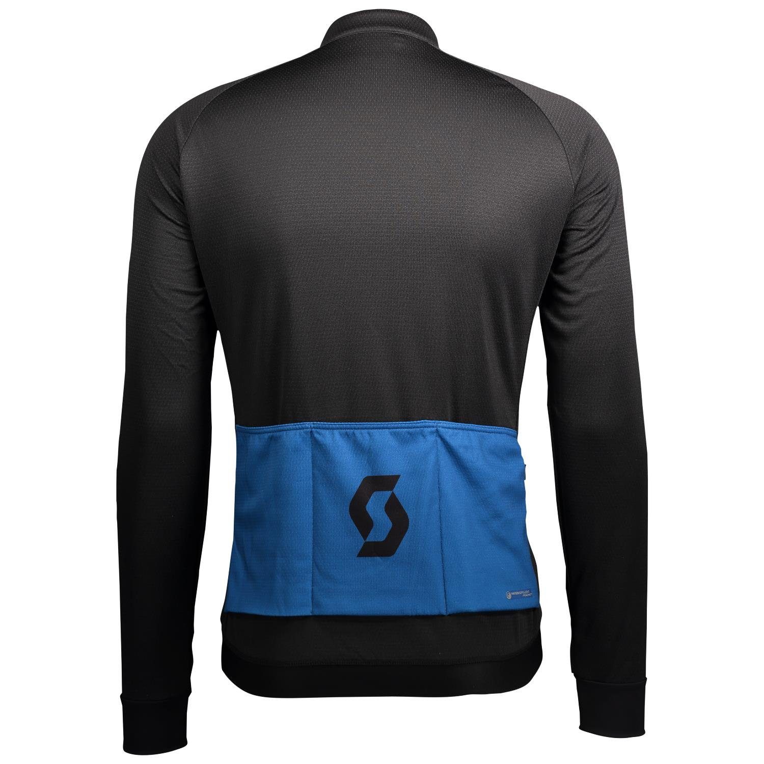 M's RC Radtrikot Scott black/storm Scott blue Warm Shirt l/s