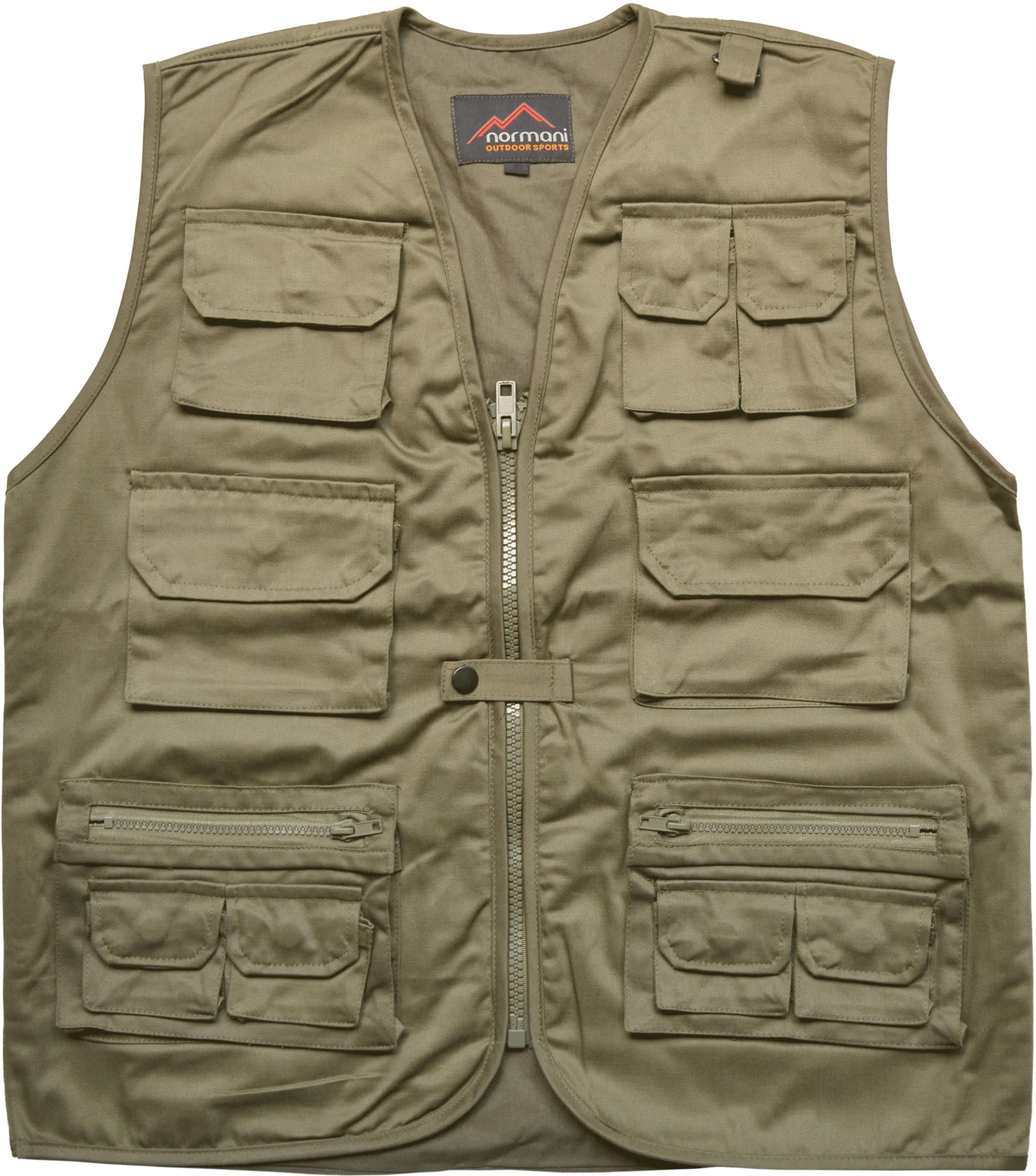 normani Funktionsweste Herren Outdoor-Weste Acacia Safariweste Reiseweste Angelweste Freizeitweste Alltagsweste