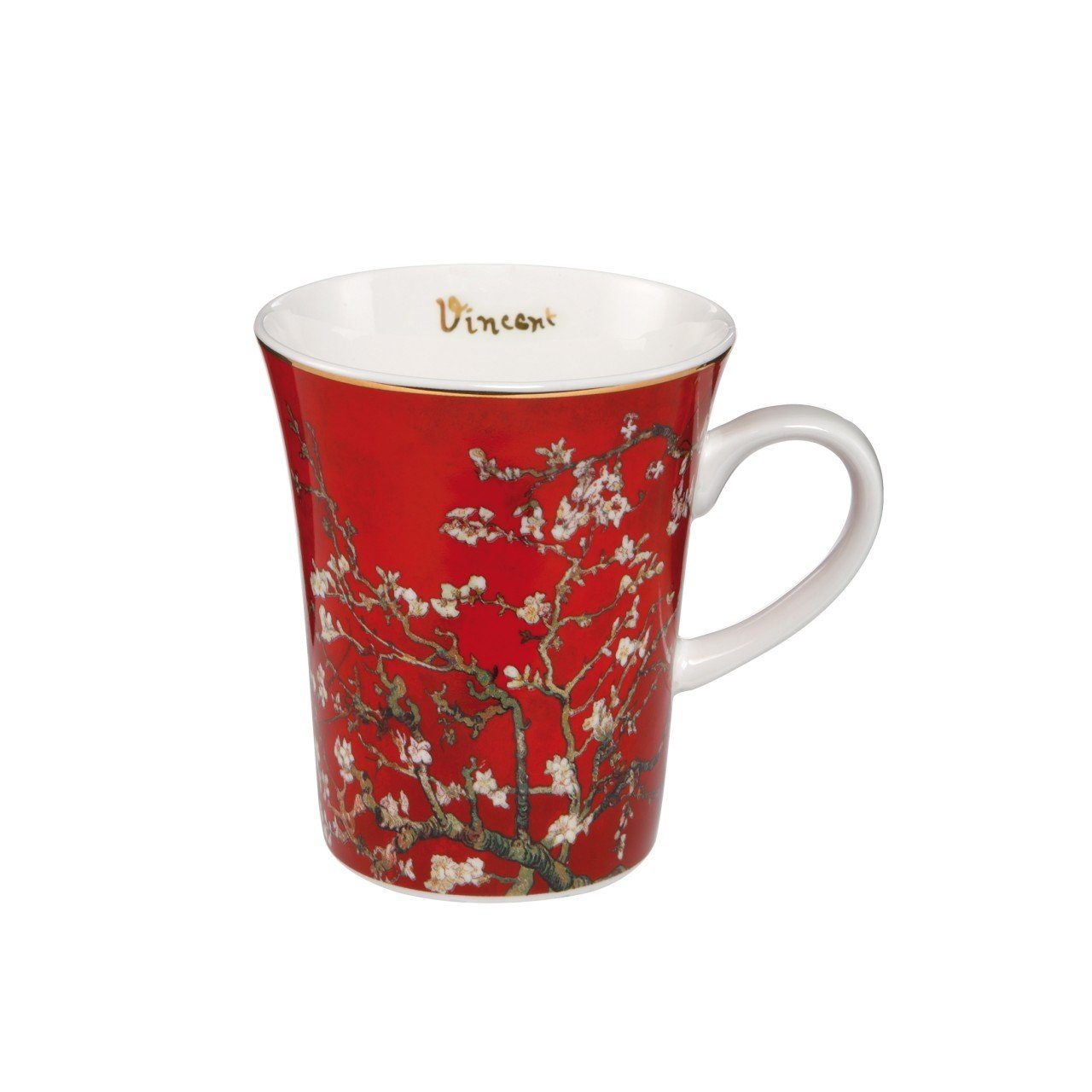 Goebel Tasse, Porzellan, Rot H:11cm Porzellan