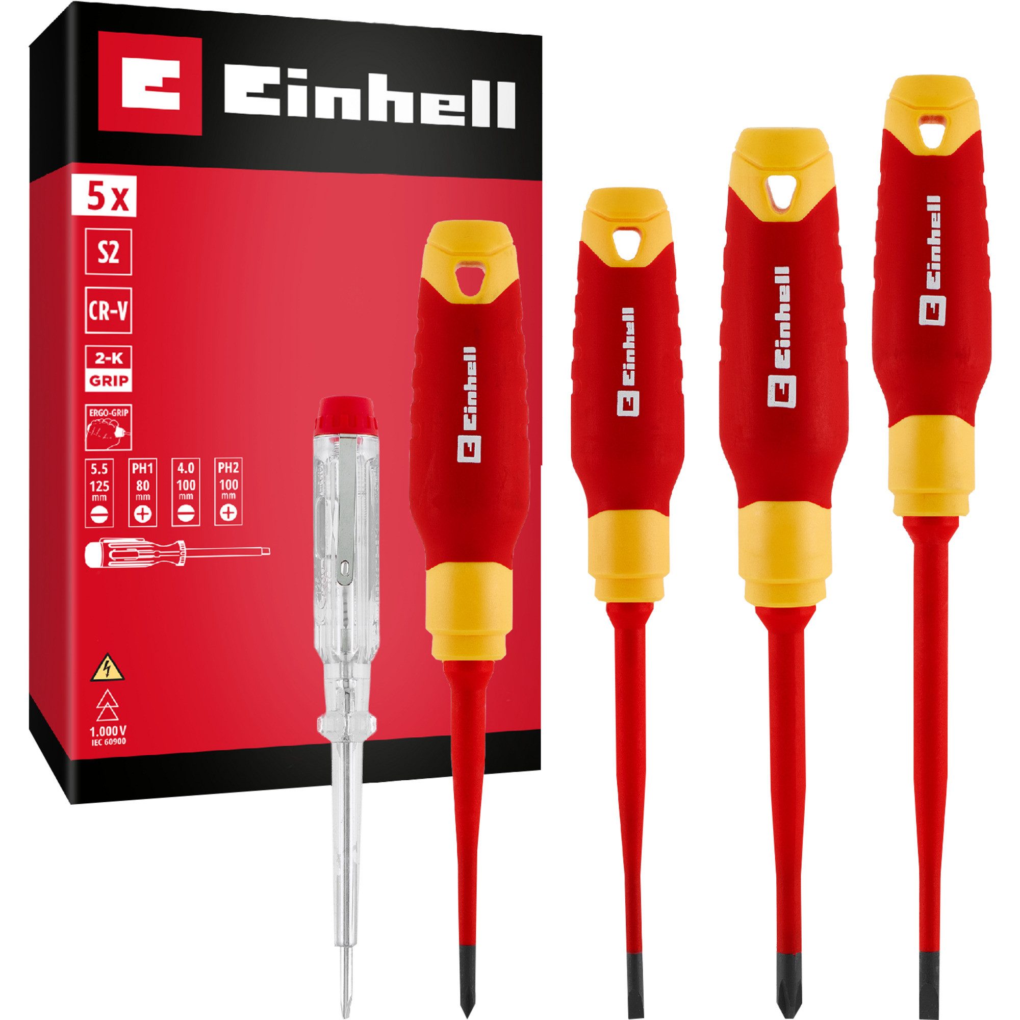 Einhell Schraubendreher EINHELL Elektriker-Schraubendreher-Set VDE