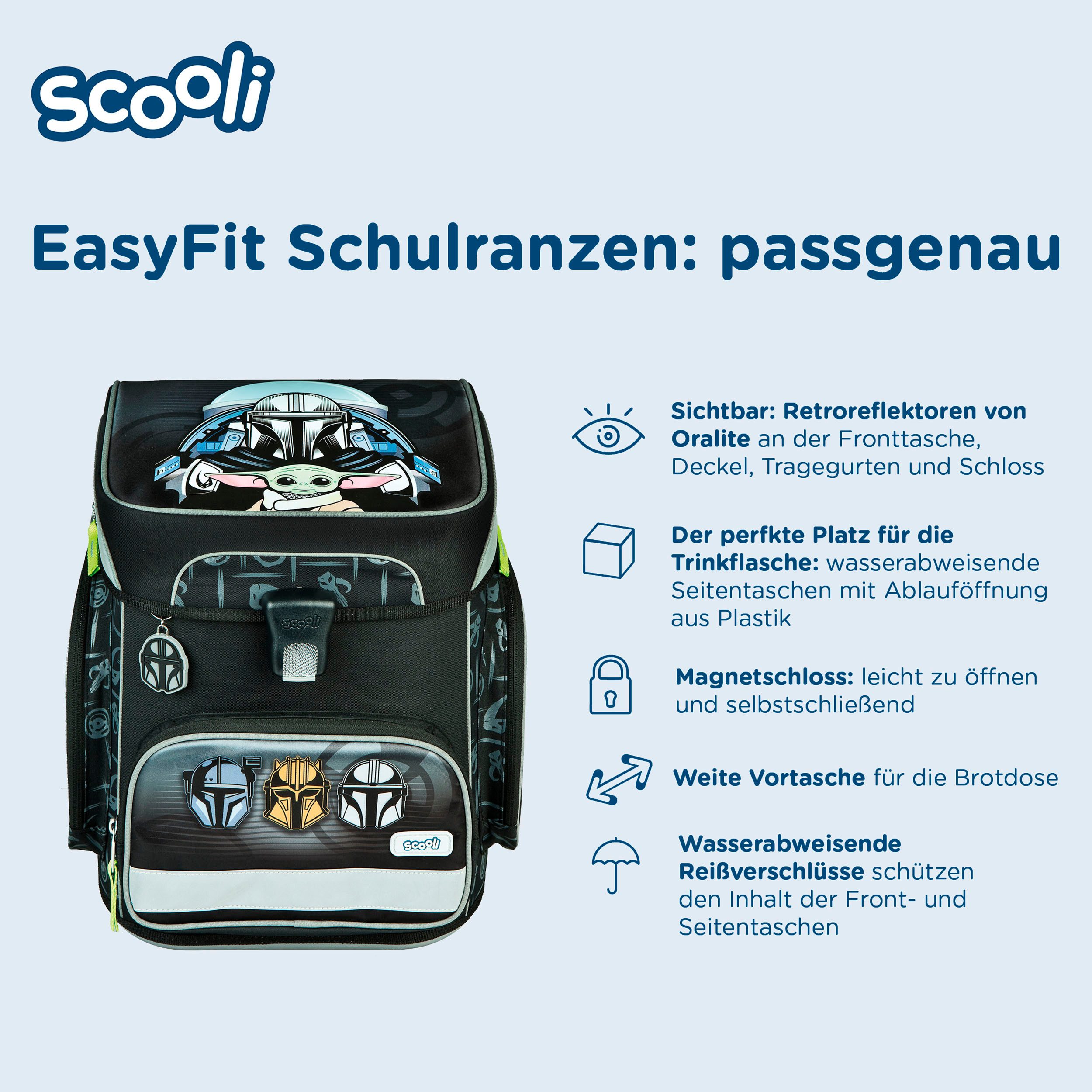 Scooli Schulranzen EasyFit, Star Wars (Set, 5-tlg)