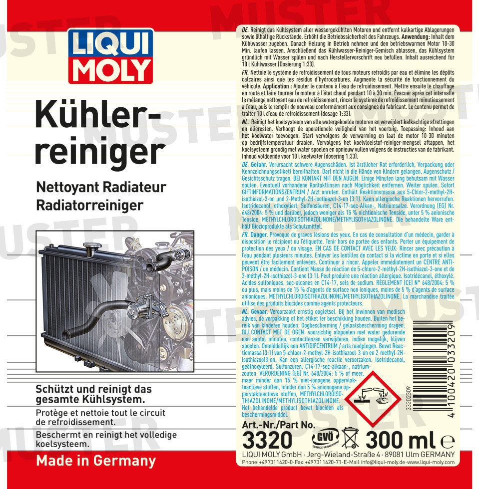 Liqui Moly Diesel-Additiv Liqui Moly Kühlerreiniger 300 ml