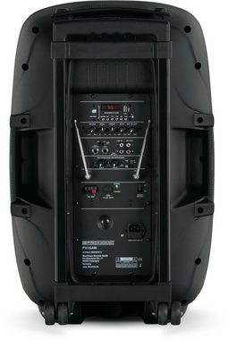 Pronomic Pronomic PH15AW Akku-Aktivbox 15" Lautsprecher (Bluetooth, 100 W, MP3/SD/USB-Player, inkl. Funkmikrofon & Headset)