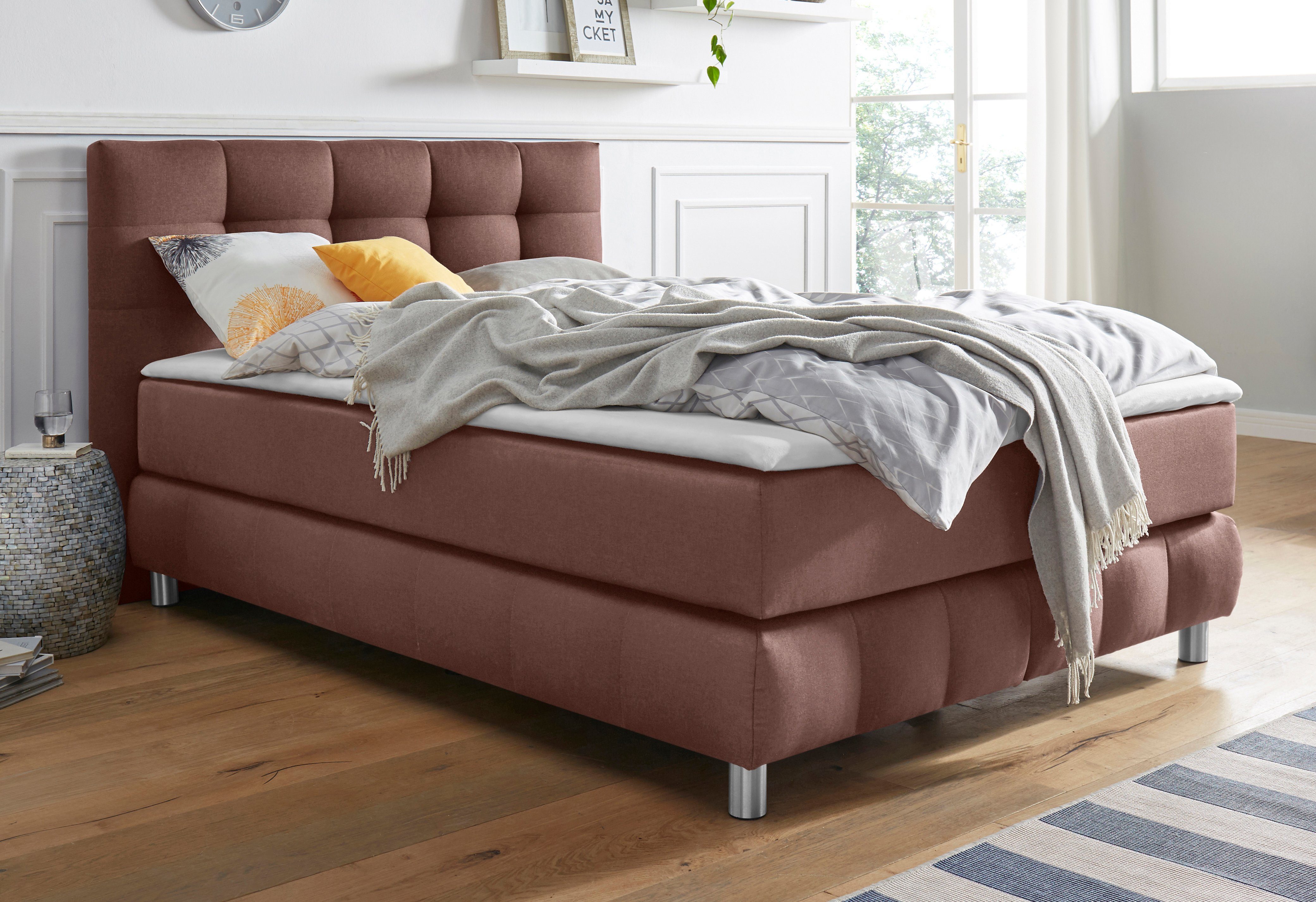 andas Boxspringbett Salo, incl. Topper, 6 günstig online kaufen