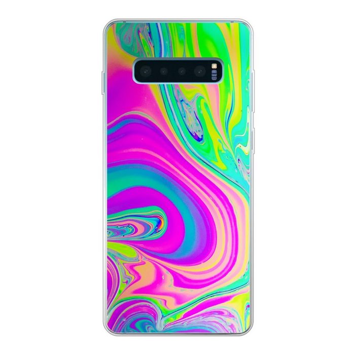 MuchoWow Handyhülle Formen - Farbe - Kunst - Psychedelisch Phone Case Handyhülle Samsung Galaxy S10 Lite Silikon Schutzhülle