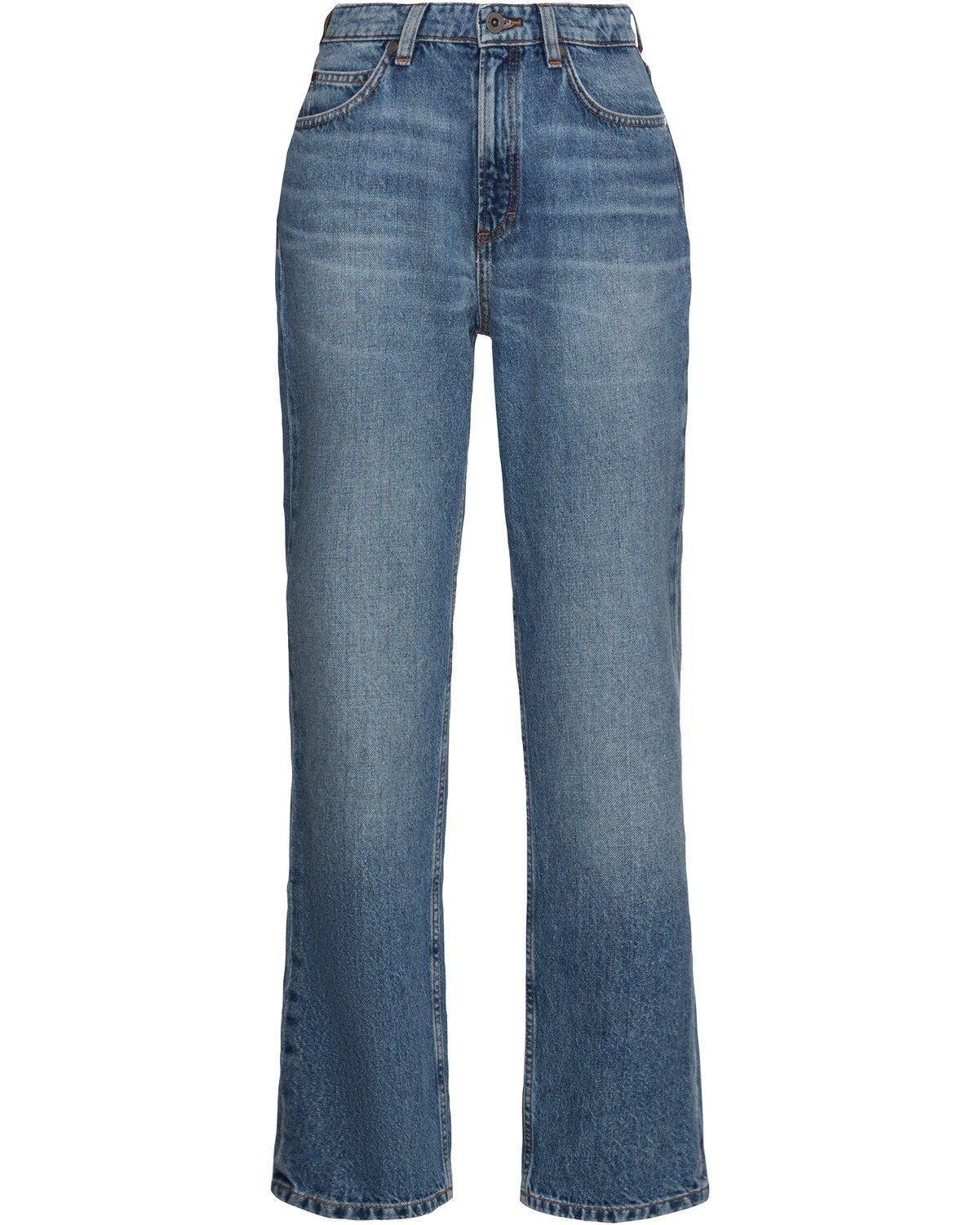 O'Polo Marc Lederhose Straight-Jeans Linde