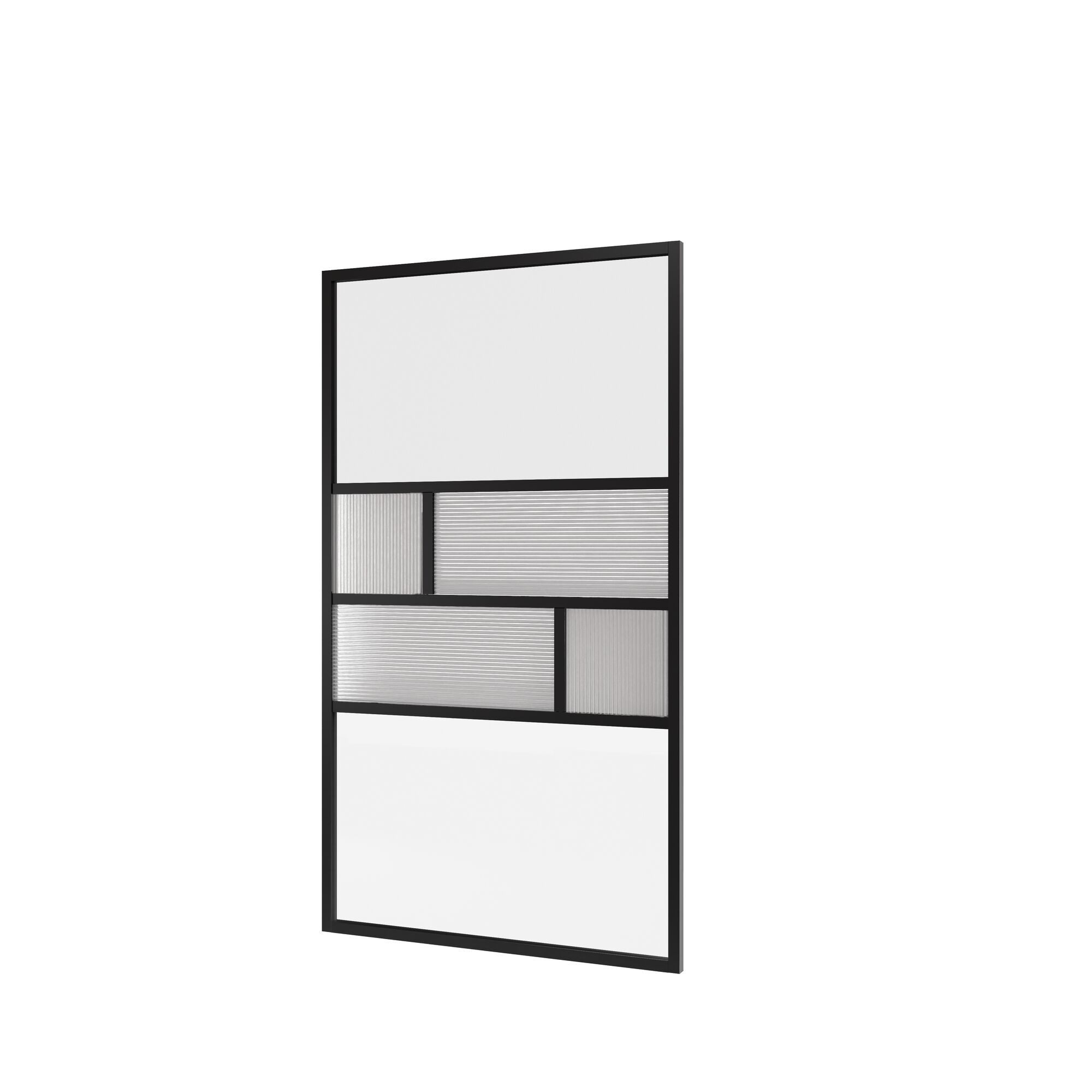 Schulte Badewannenaufsatz 80 x 140 cm feststehend, Sicherheitsglas, (1 tlg), Riffelstruktur Sichtschutz