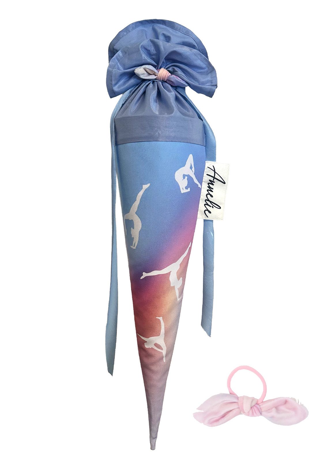 coopz Schultüte Akrobatik 70 cm Set mit Haarschleife - Personalisierung möglich