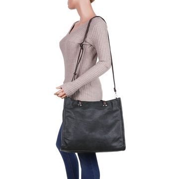 Ital-Design Schultertasche Mittelgroße, Damentasche used Optik Shopper Handtasche