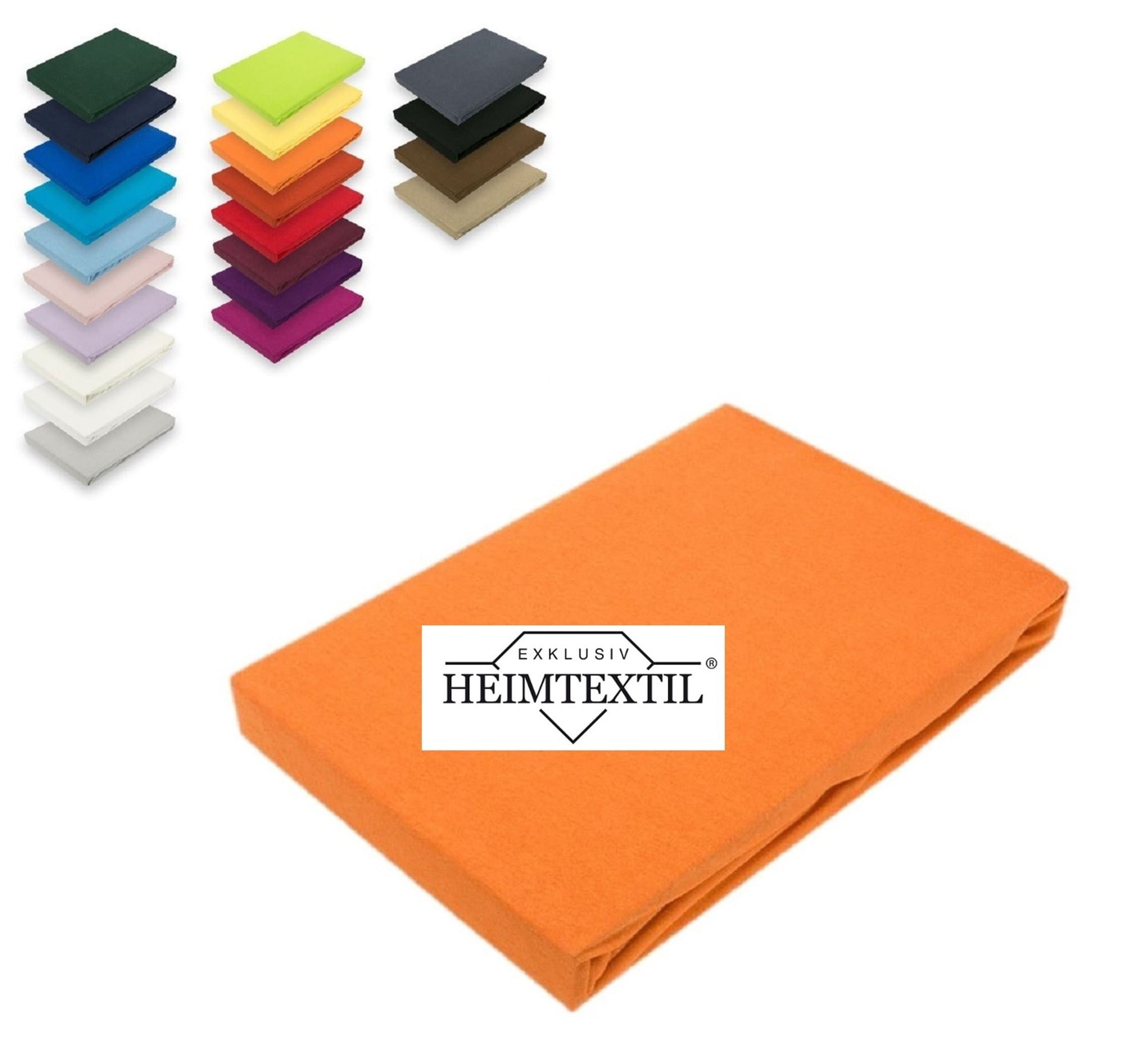 EXKLUSIV HEIMTEXTIL Spannbettlaken Marke Jersey Spannbettlaken Spannbetttuch Bettlaken Rundumgummizug, Jersey, Gummizug: rundum, (1 Stück), mit Rundumgummizug – Bild 2 von 5