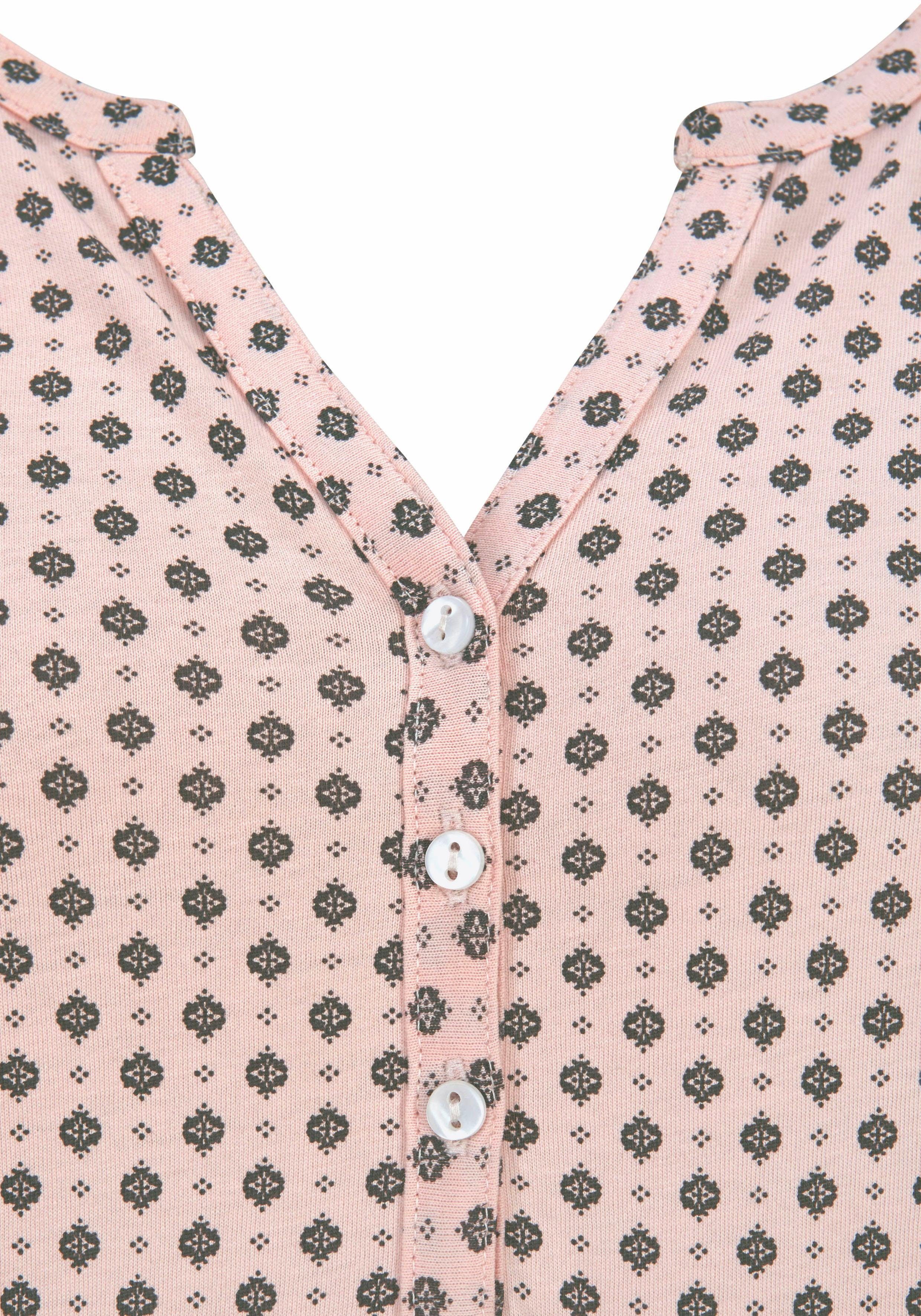 LASCANA Blusenshirt mit Knopfleiste aus pflegeleichter Qualität mit Viskose