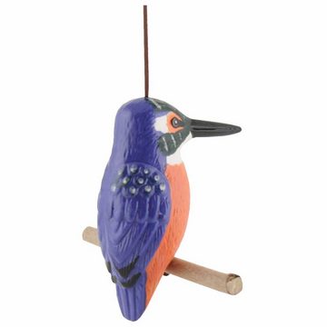 Tangoo Gartenfigur Tangoo Keramik Eisvogel auf Holz, hängend, (Stück)