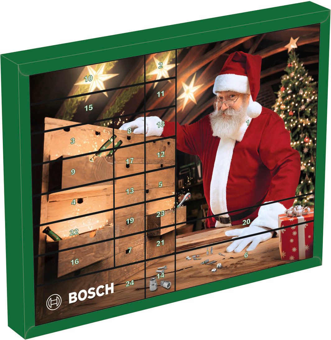 Bosch Home & Garden DIY-Adventskalender DIY Handwerkzeuge Adventskalender 2026 (44-tlg), Werkzeugset in Tasche