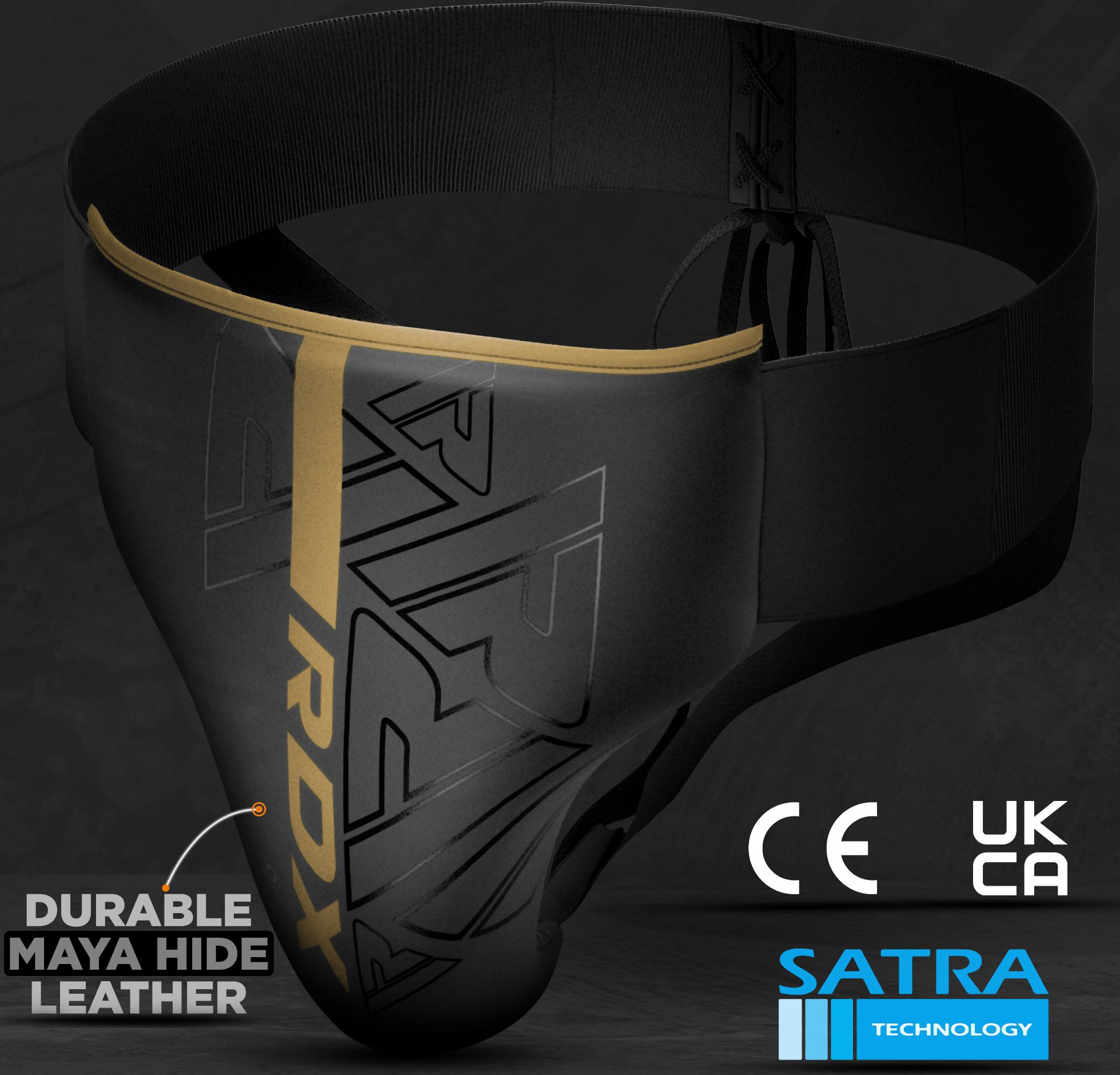 RDX Sports Tiefschutz RDX Groin Guard für Boxen Kickboxen Leder Männer Jockstrap Protector