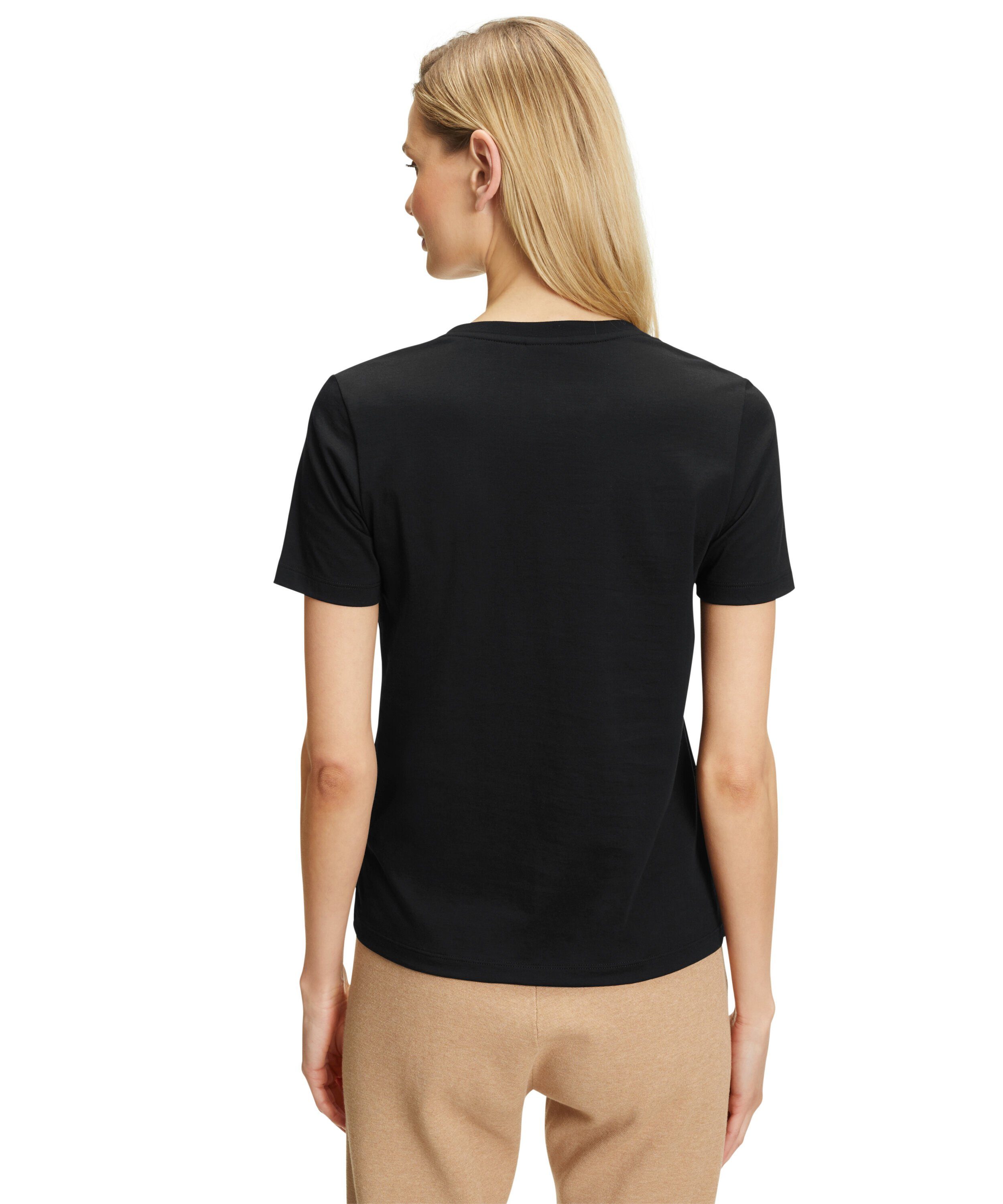 FALKE T-Shirt Baumwolle aus reiner (1-tlg) black (3000)