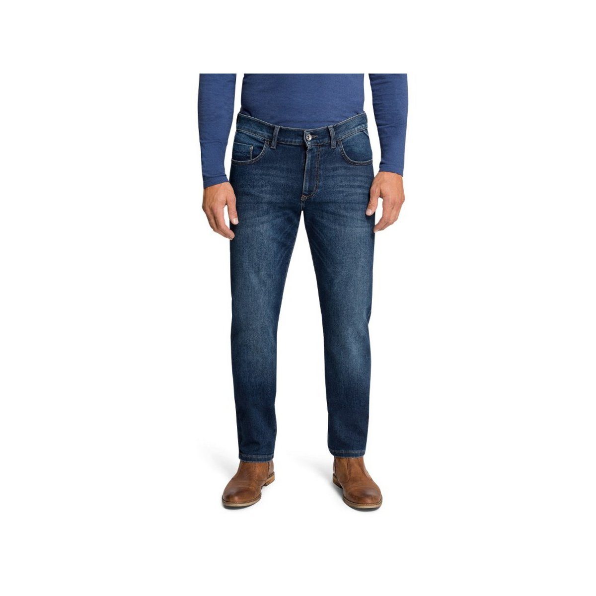 regular Jeans blau Chinos (1-tlg., Authentic pflegeleicht) Pioneer