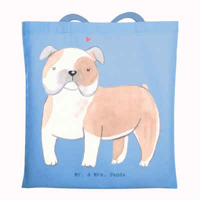 Mr. & Mrs. Panda Tragetasche Englische Bulldogge Lebensretter - Sky Blue - Geschenk, Beuteltasche, (1-tlg), Modisches Design