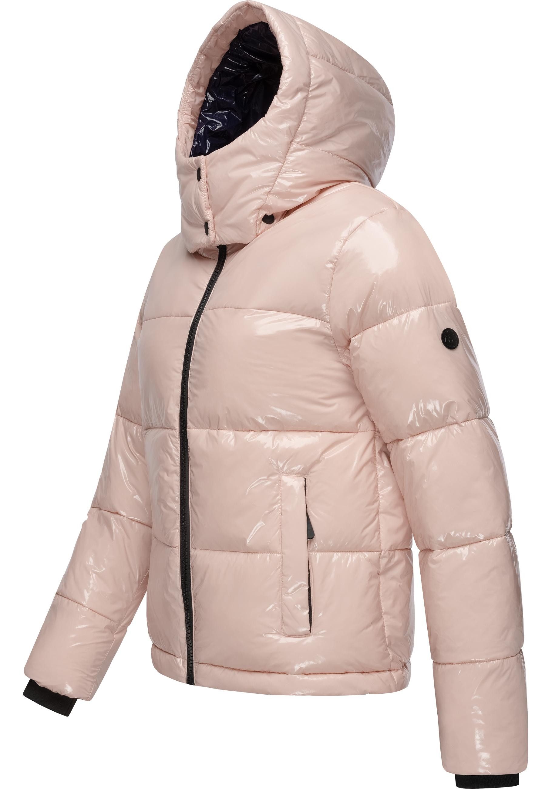 Ragwear Steppjacke Roobie super stylische, gänzende Damen Winterjacke