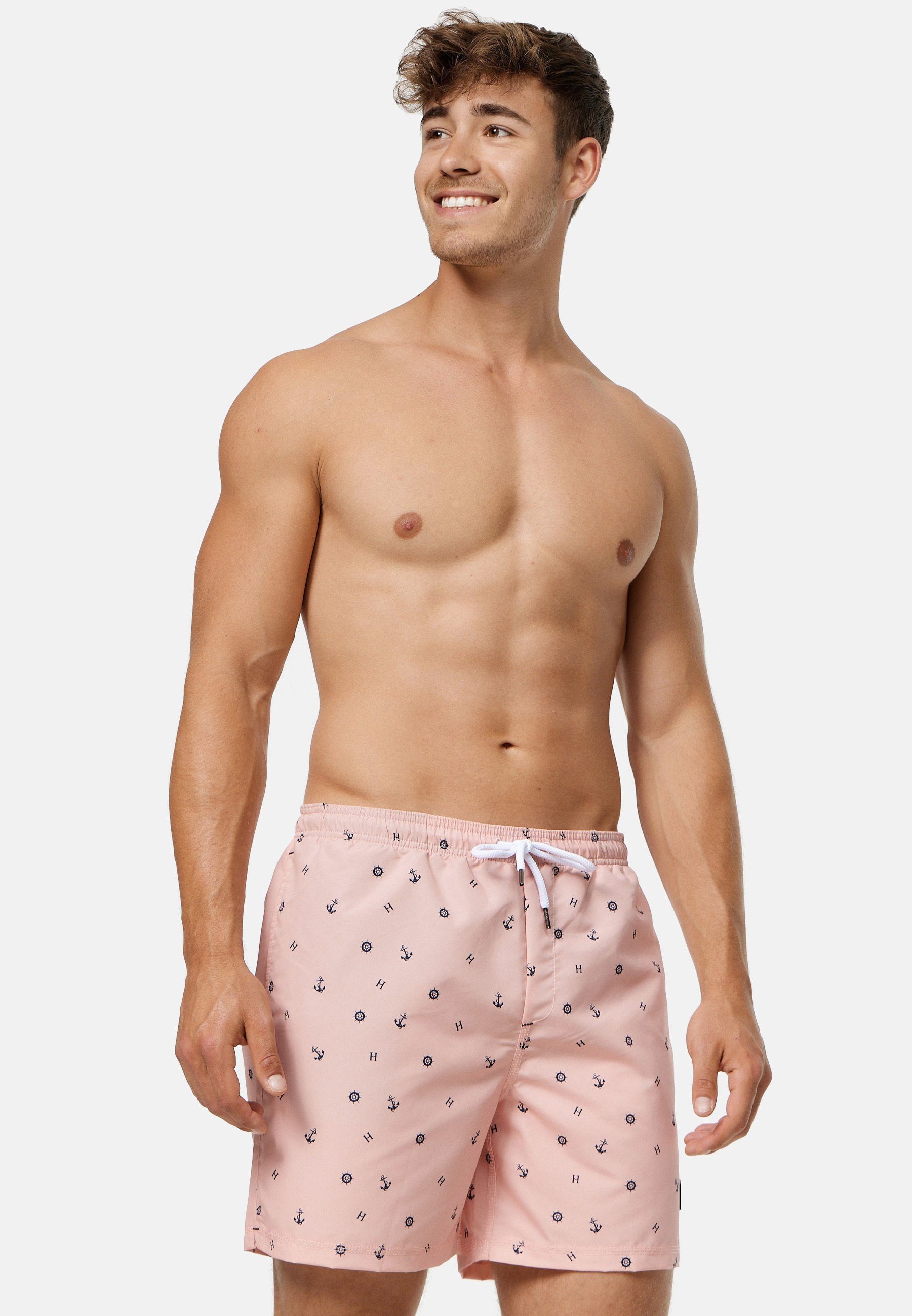 Indicode Badeshorts Maya Coral Cloud