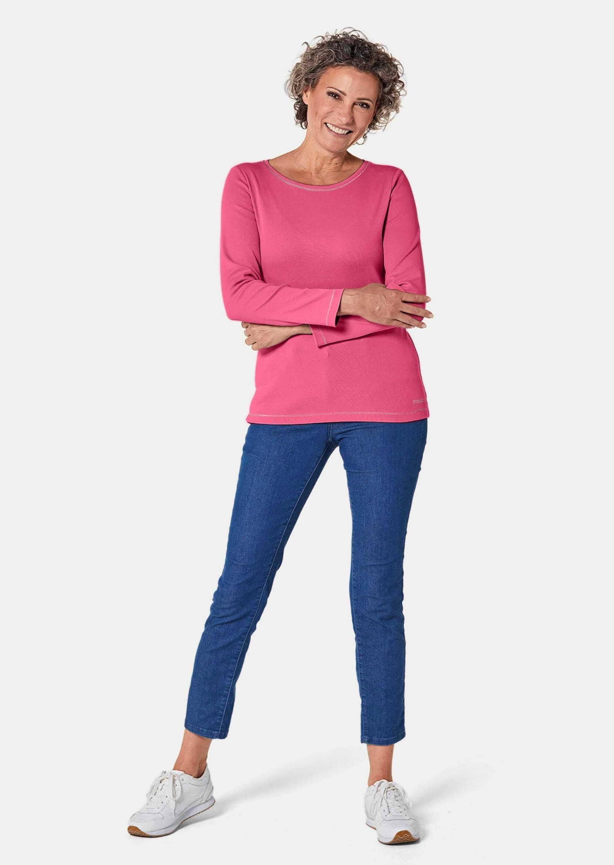GOLDNER T-Shirt Kurzgröße: Basic T-Shirt aus reiner Baumwolle – Bild 2 von 5