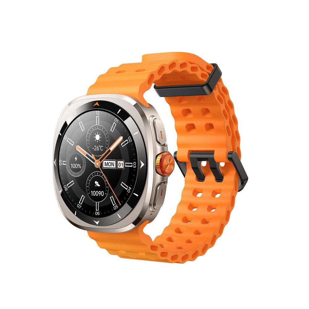 JOYROOM Fitnessuhr Sportuhr Aktivitätsuhr Smartwatch (3,6 cm/1,43 Zoll) Spar-Set, 1-tlg., 47,5 x 11,6 mm robust, AMOLED, Anruffunktion, IP68, 300-mAh-Akku