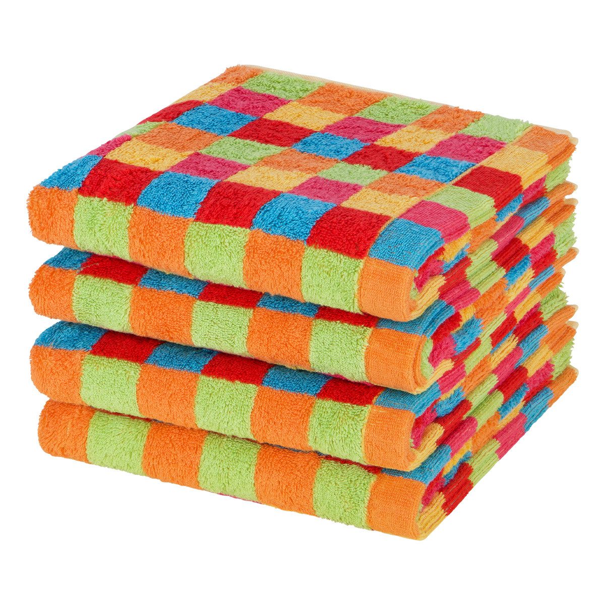 Cawö Handtuch Set Lifestyle, Walkfrottee (Spar-Set, 4-St), 4 X Handtuch im Set - Baumwolle - Saugstark - Weich und pflegeleicht